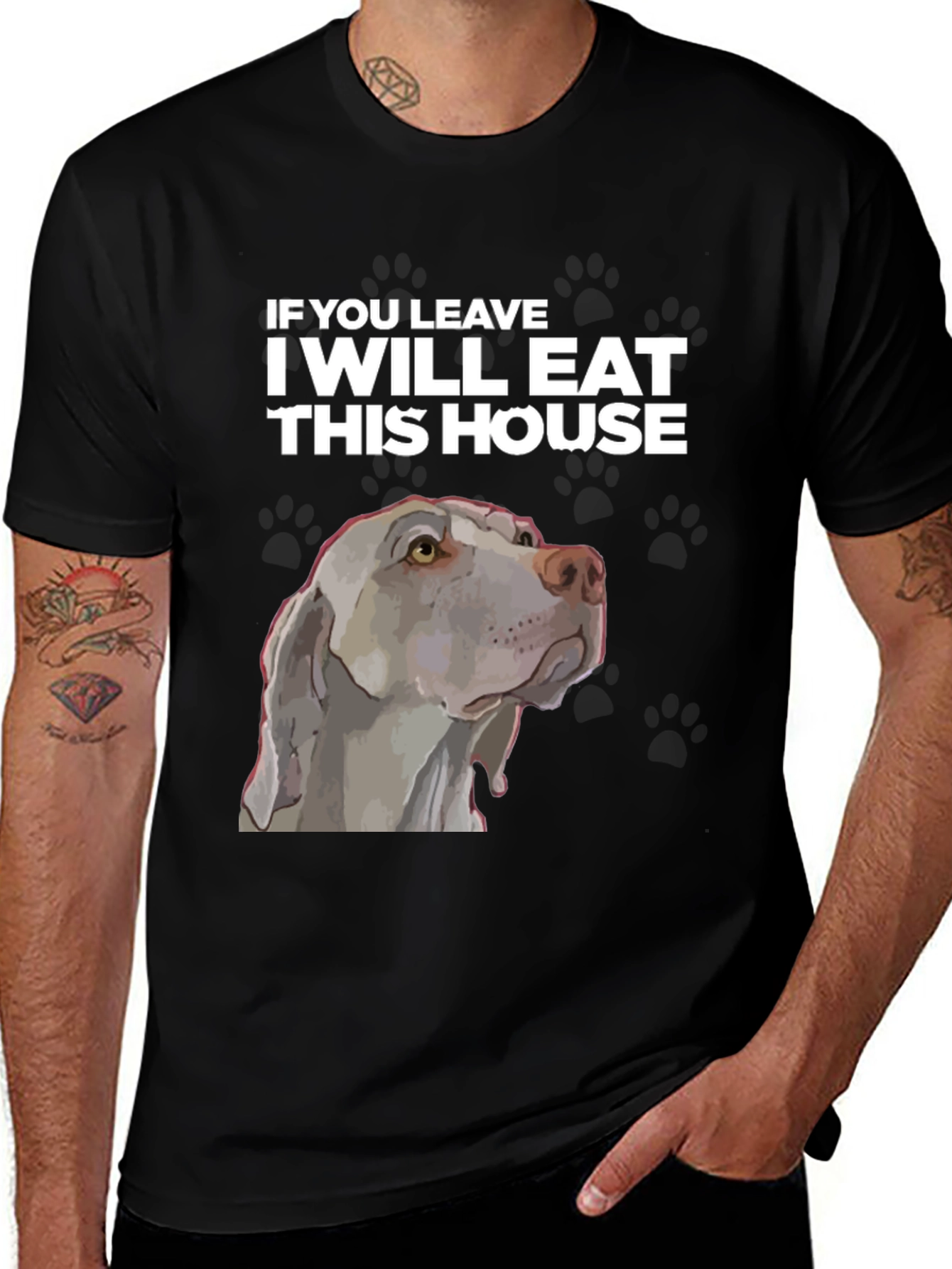 Funny Dog T-Shirt - I Will Eat This House