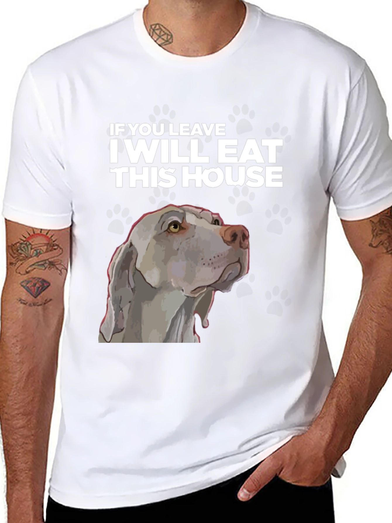 Funny Dog T-Shirt - I Will Eat This House
