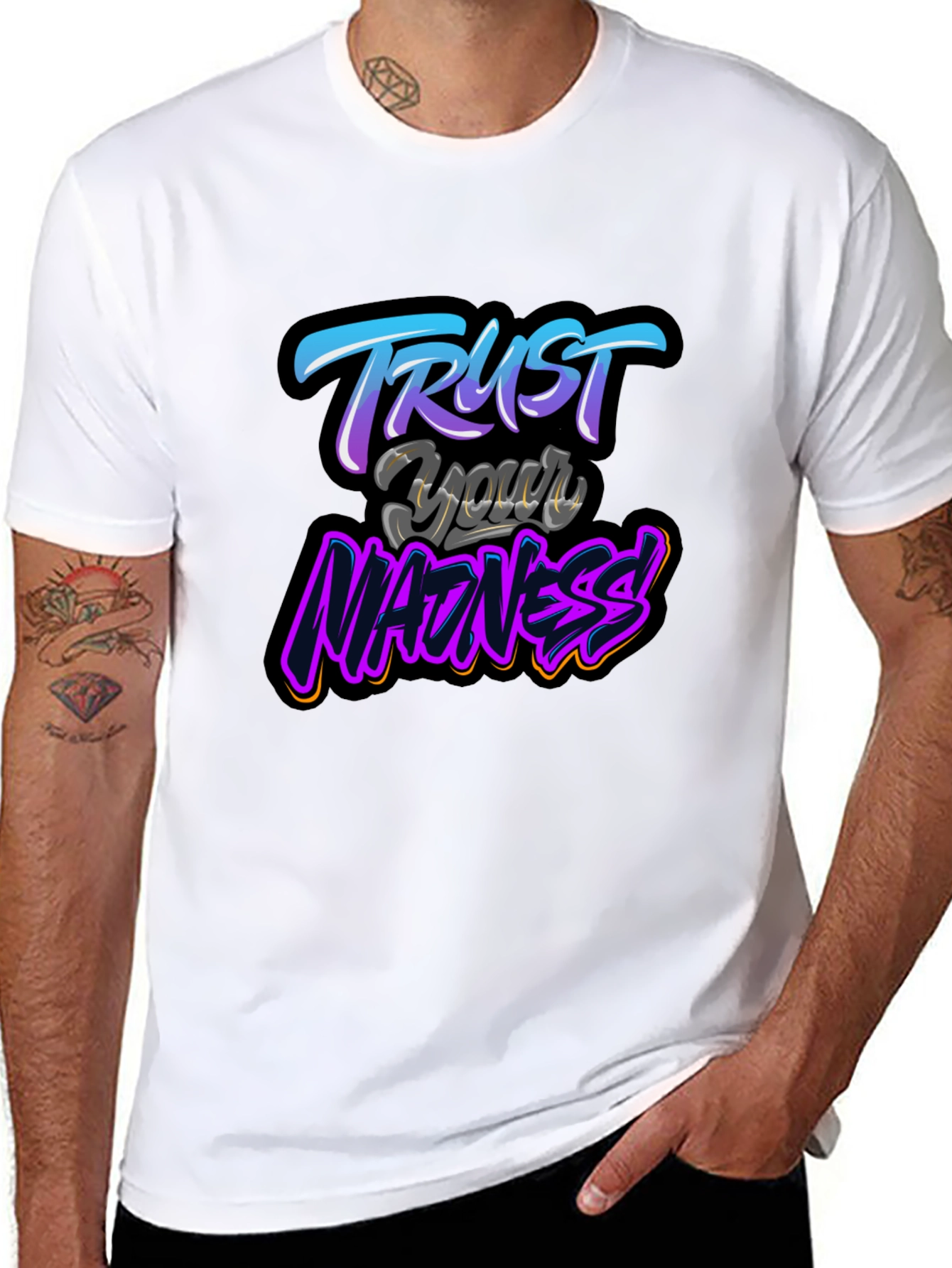Trust Your Madness Black Graphic T-Shirt