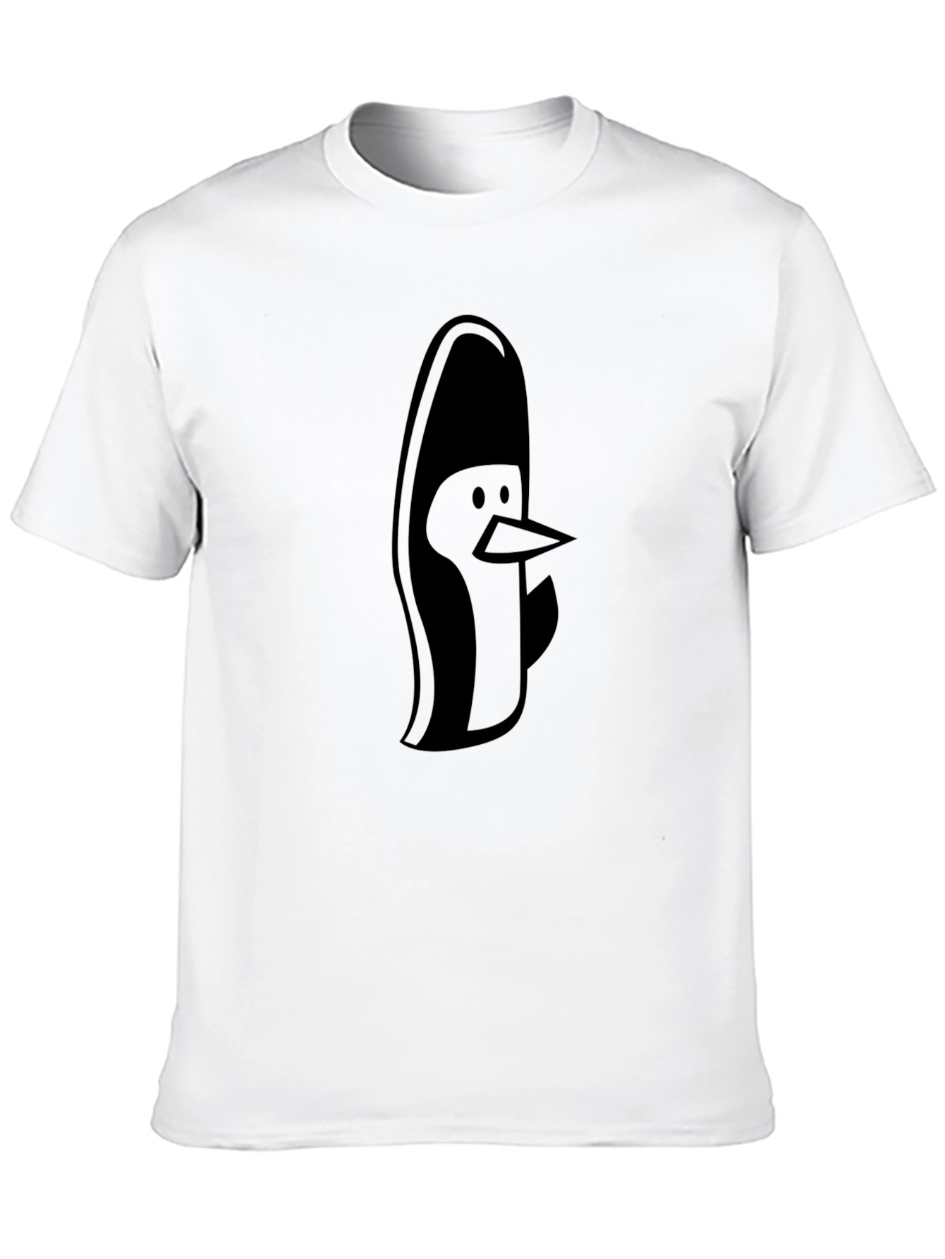 Black Penguin Graphic Tee - Cool Casual Style