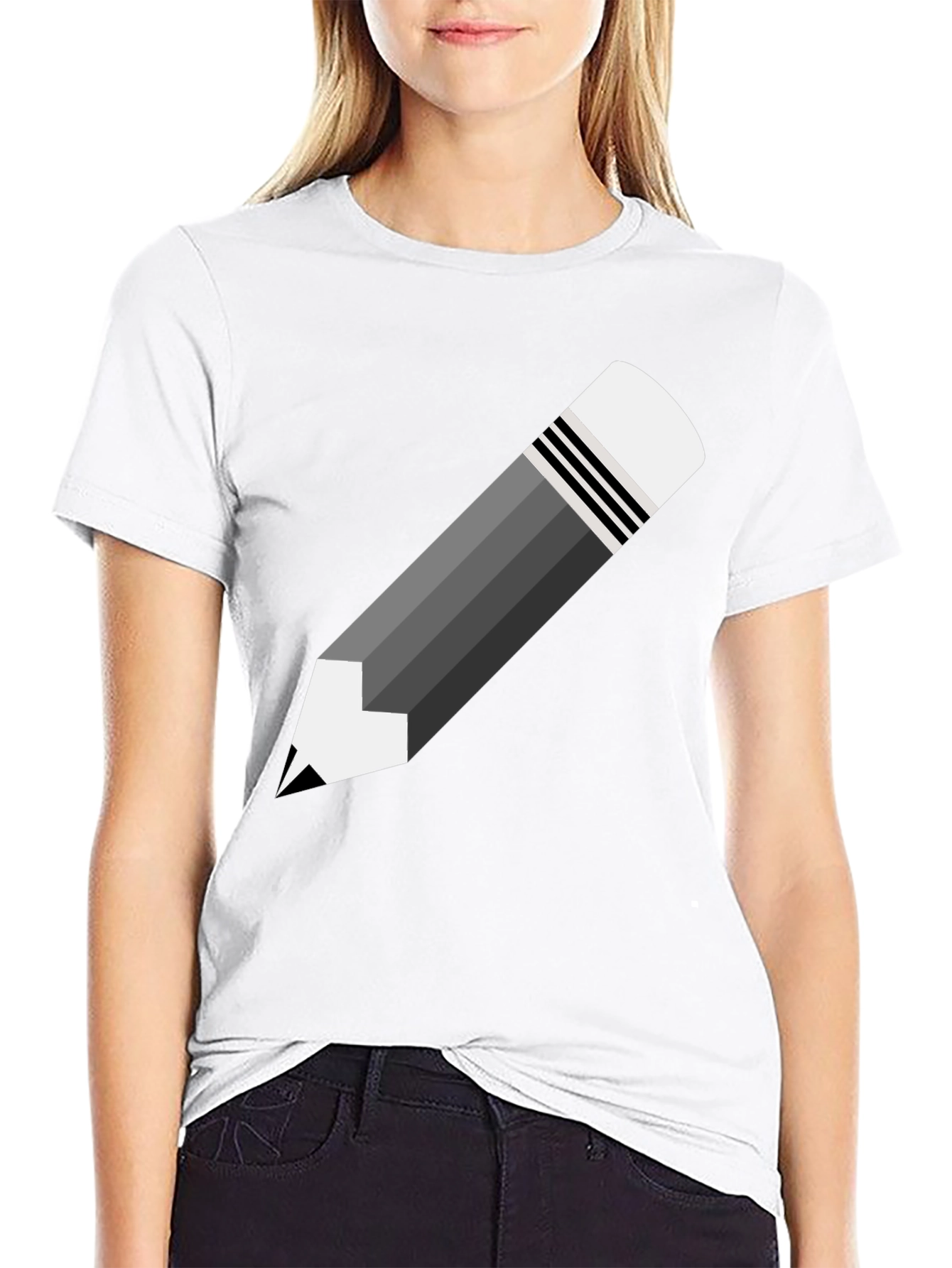 Pencil Graphic T-Shirt - Stylish & Unique Design
