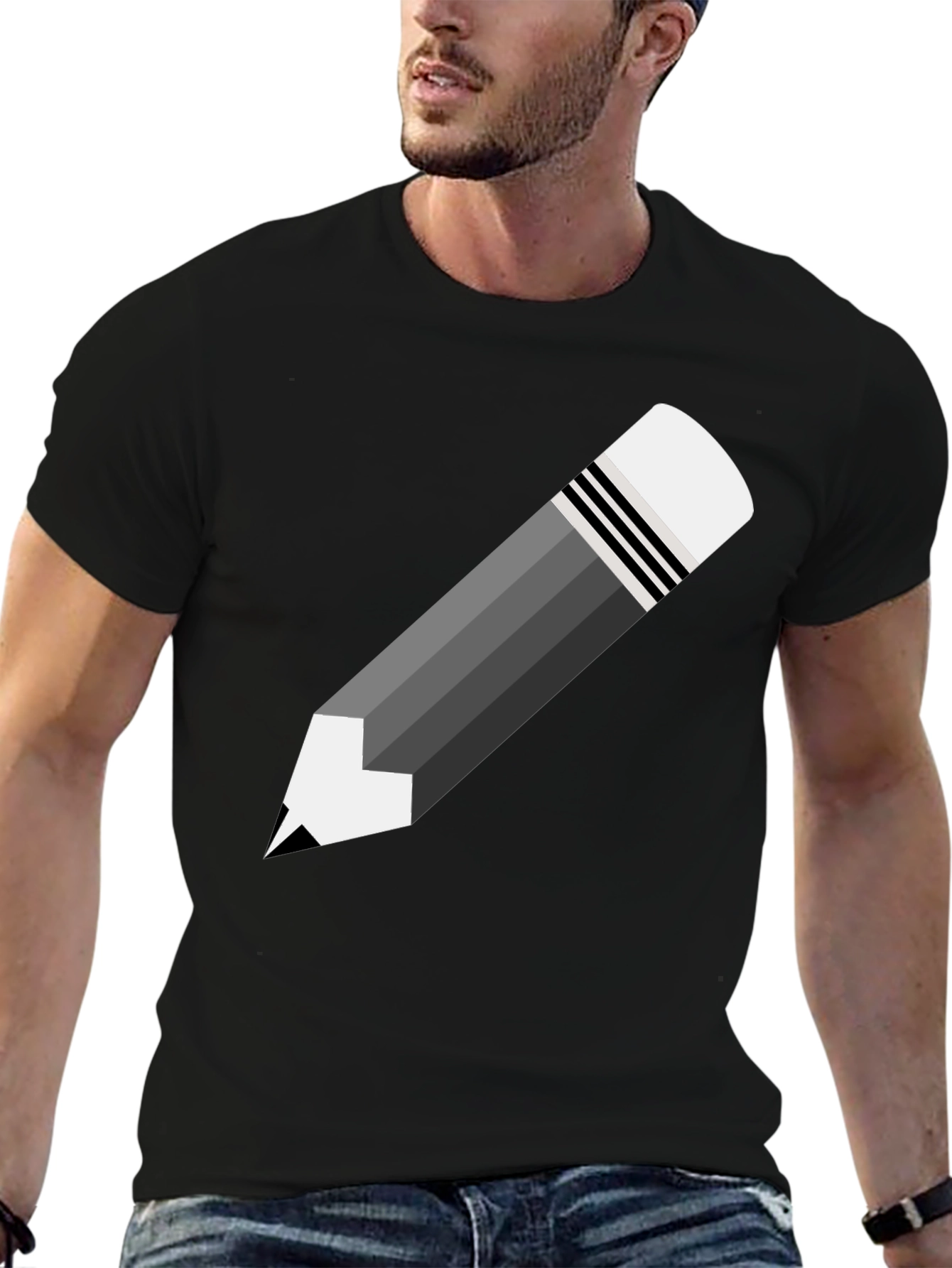 Pencil Graphic T-Shirt - Stylish & Unique Design