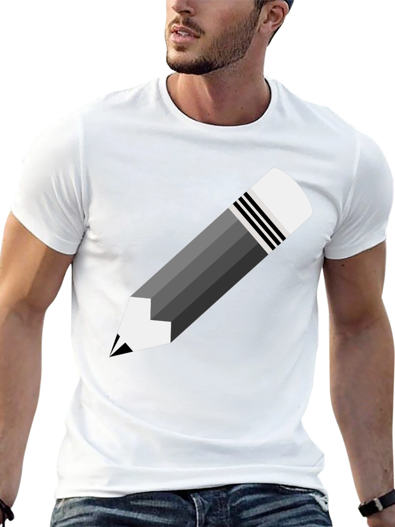 Pencil Graphic T-Shirt - Stylish & Unique Design