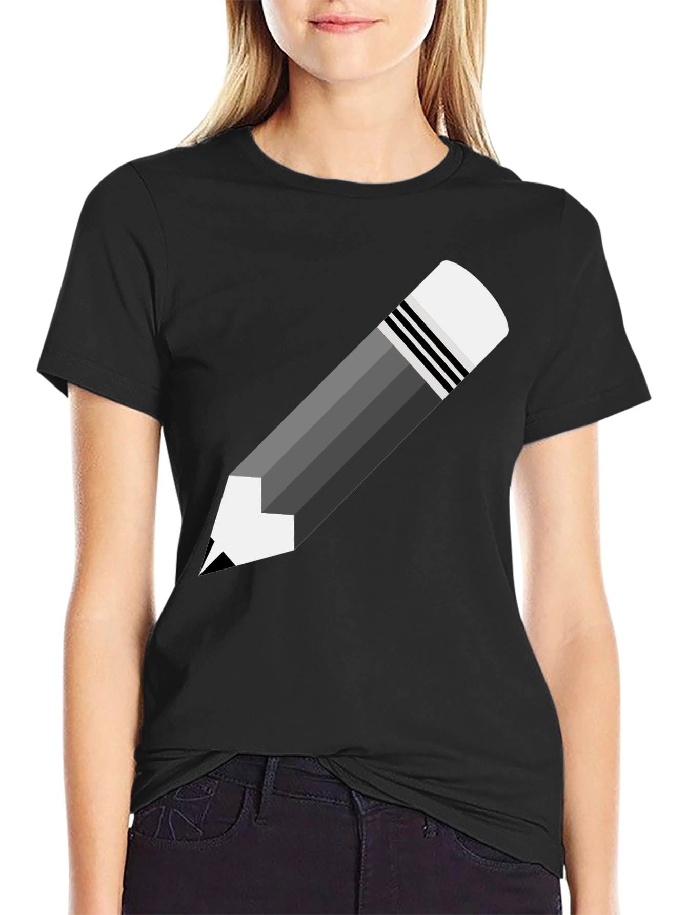 Pencil Graphic T-Shirt - Stylish & Unique Design