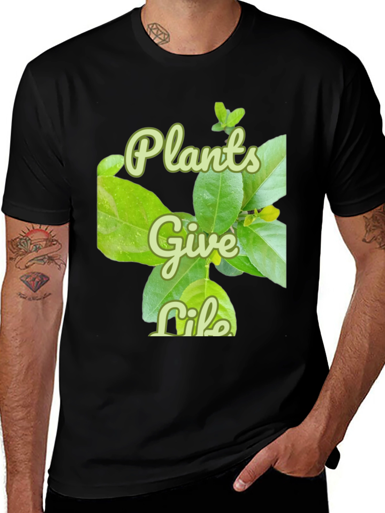 Plants Give Life Graphic T-Shirt