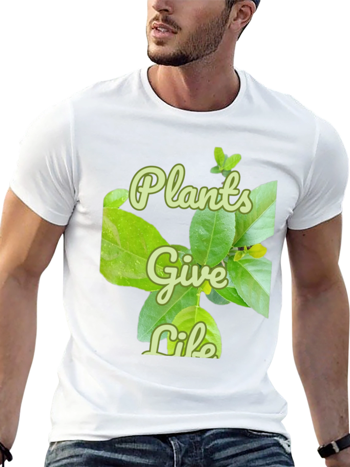 Plants Give Life Graphic T-Shirt