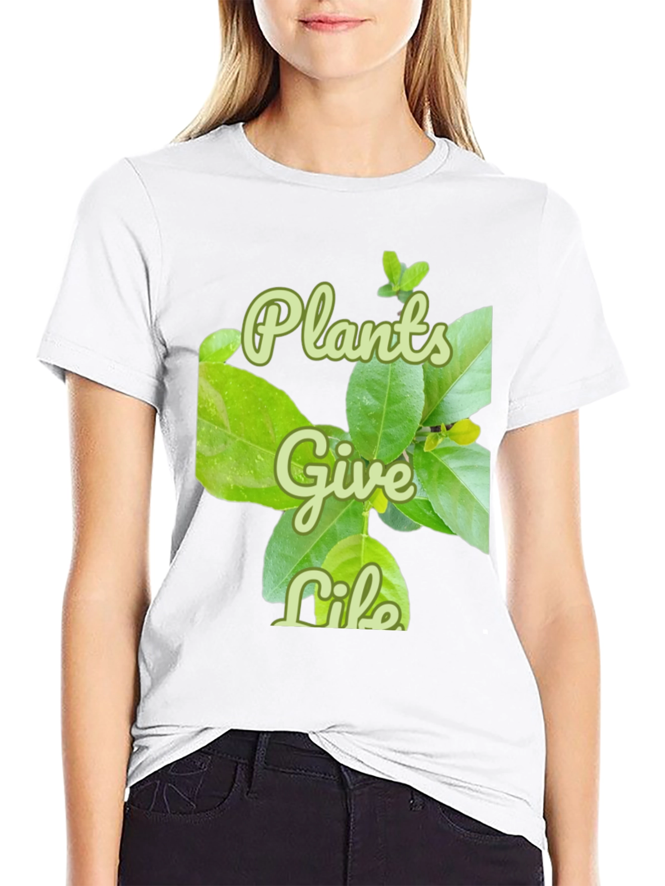 Plants Give Life Graphic T-Shirt