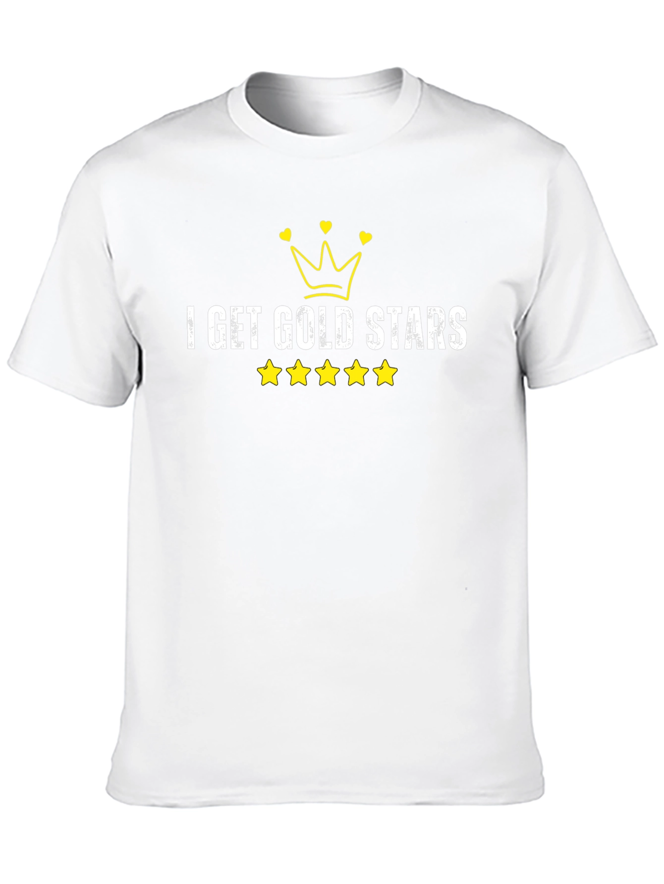 I Get Gold Stars Black T-Shirt