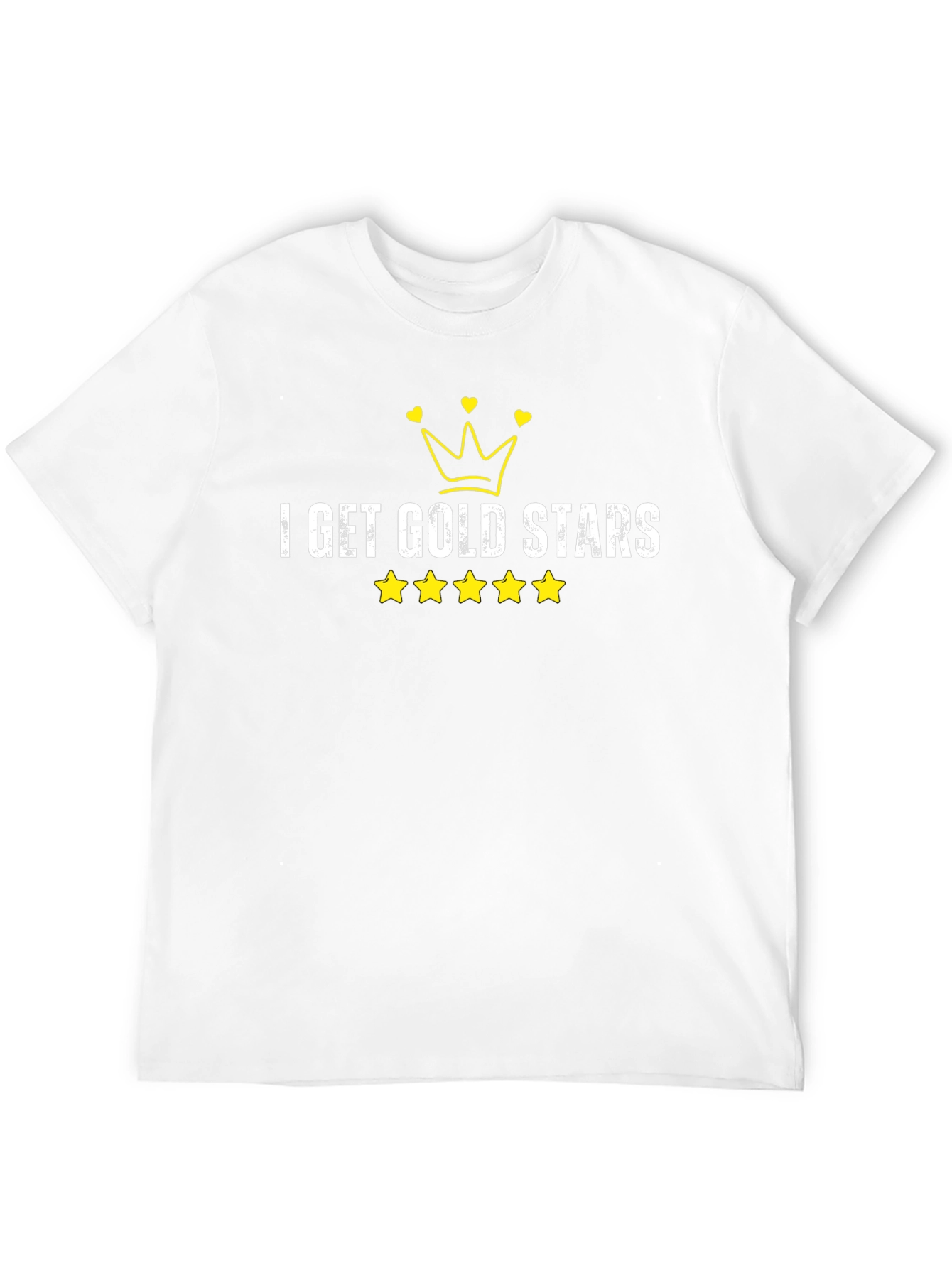I Get Gold Stars Black T-Shirt