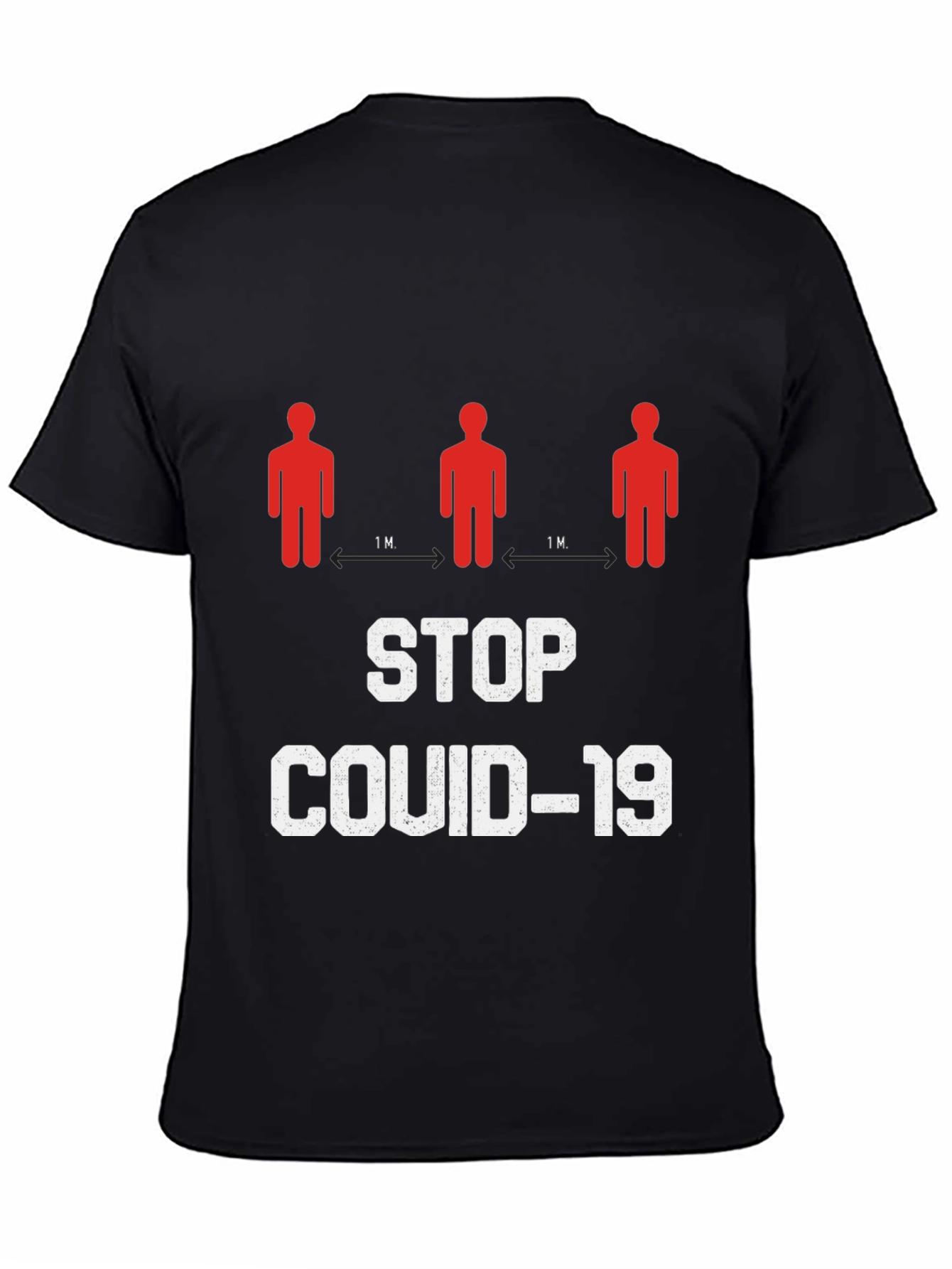 Stop Covid-19 Graphic T-Shirt - Social Distancing Tee