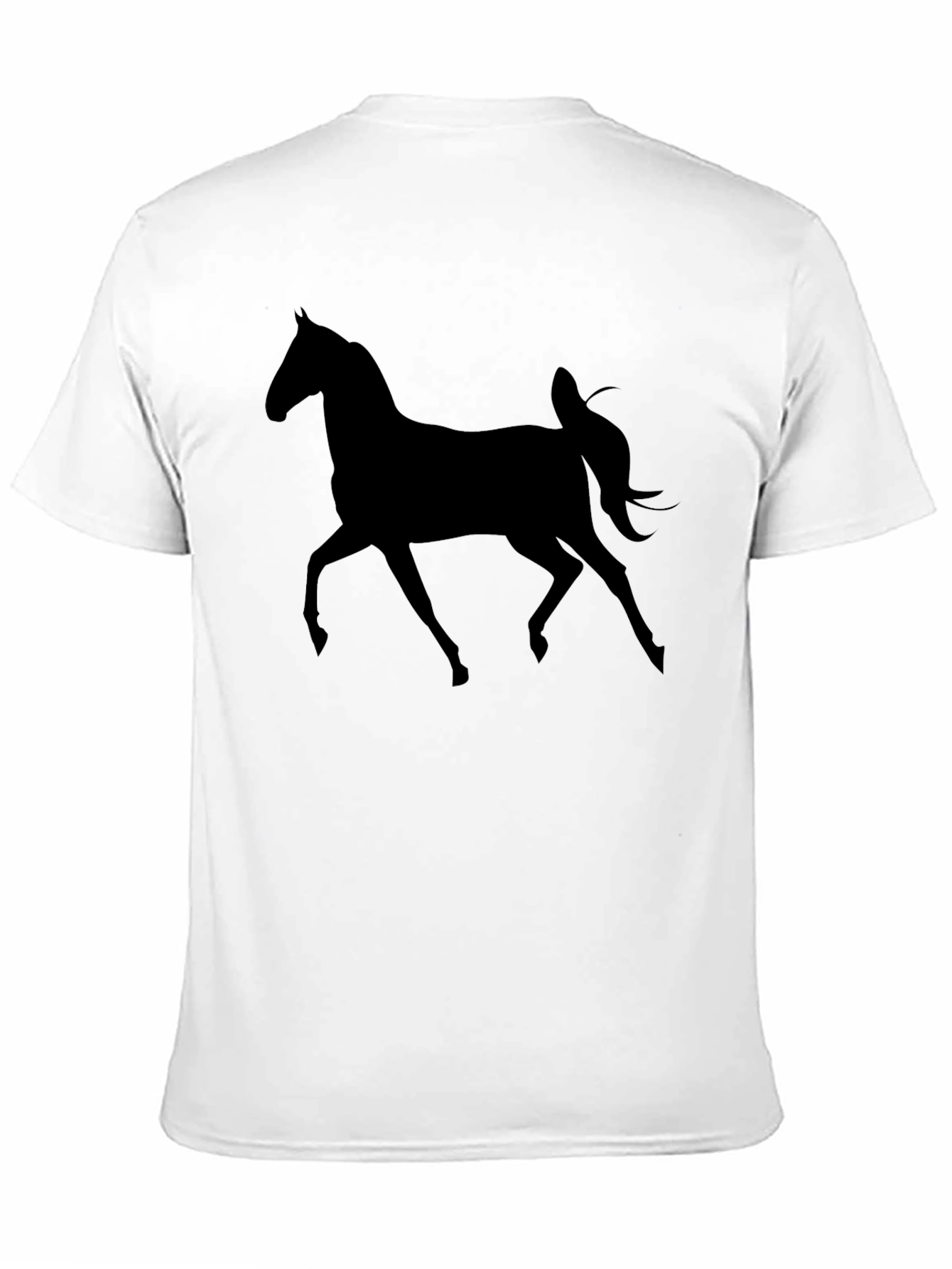 Black Horse Graphic Tee - Stylish Mens T-Shirt