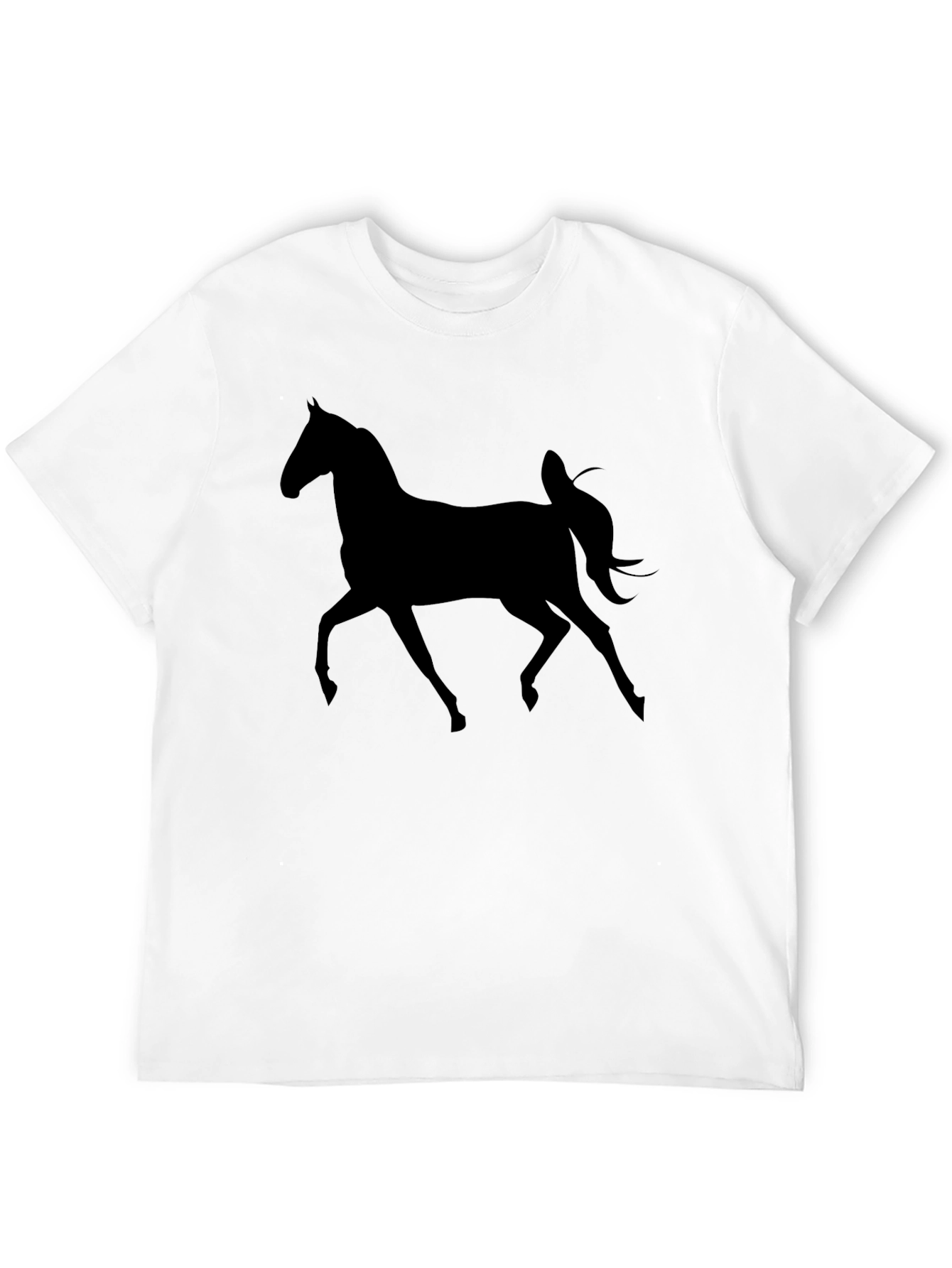 Black Horse Graphic Tee - Stylish Mens T-Shirt