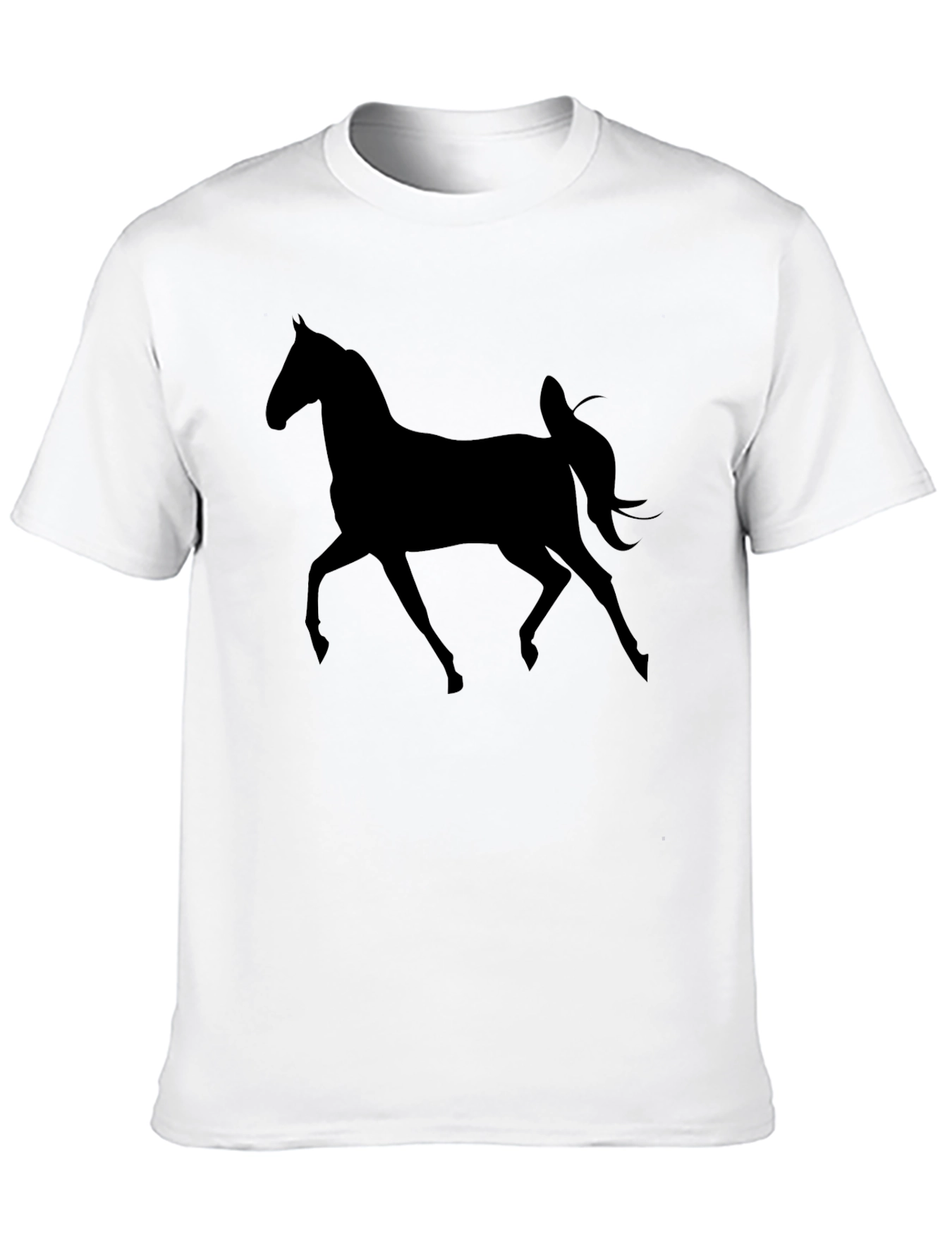 Black Horse Graphic Tee - Stylish Mens T-Shirt