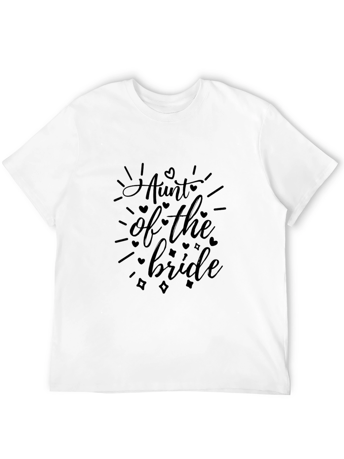 Aunt of the Bride Black T-Shirt