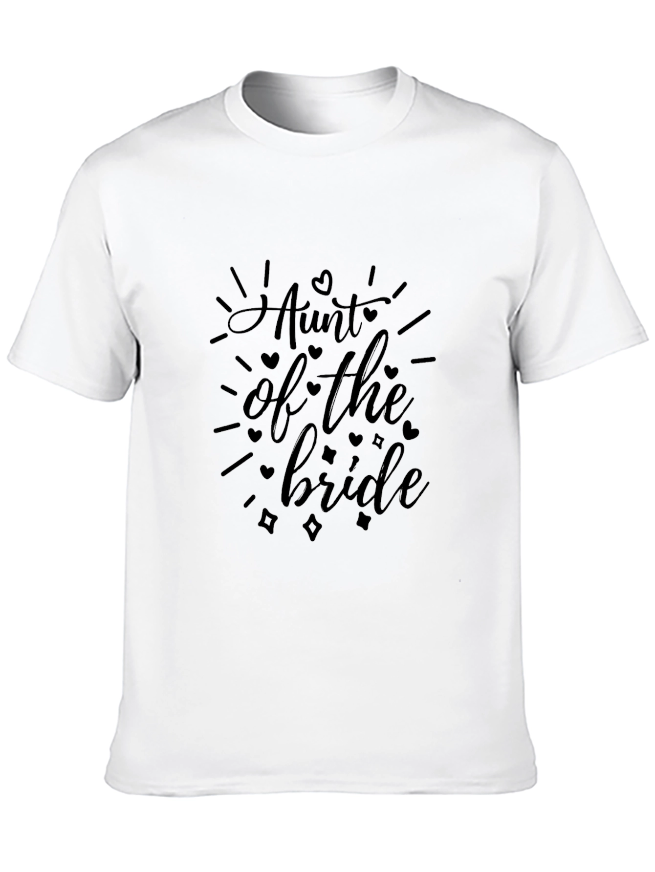 Aunt of the Bride Black T-Shirt