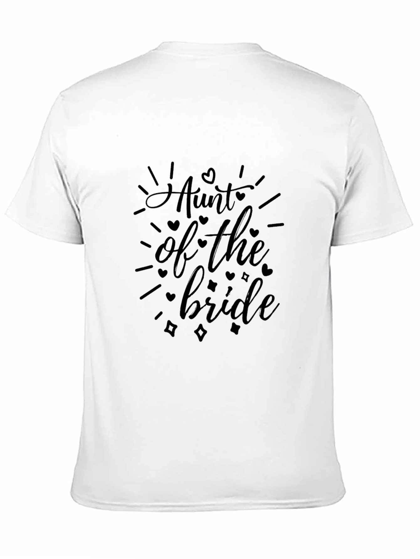 Aunt of the Bride Black T-Shirt