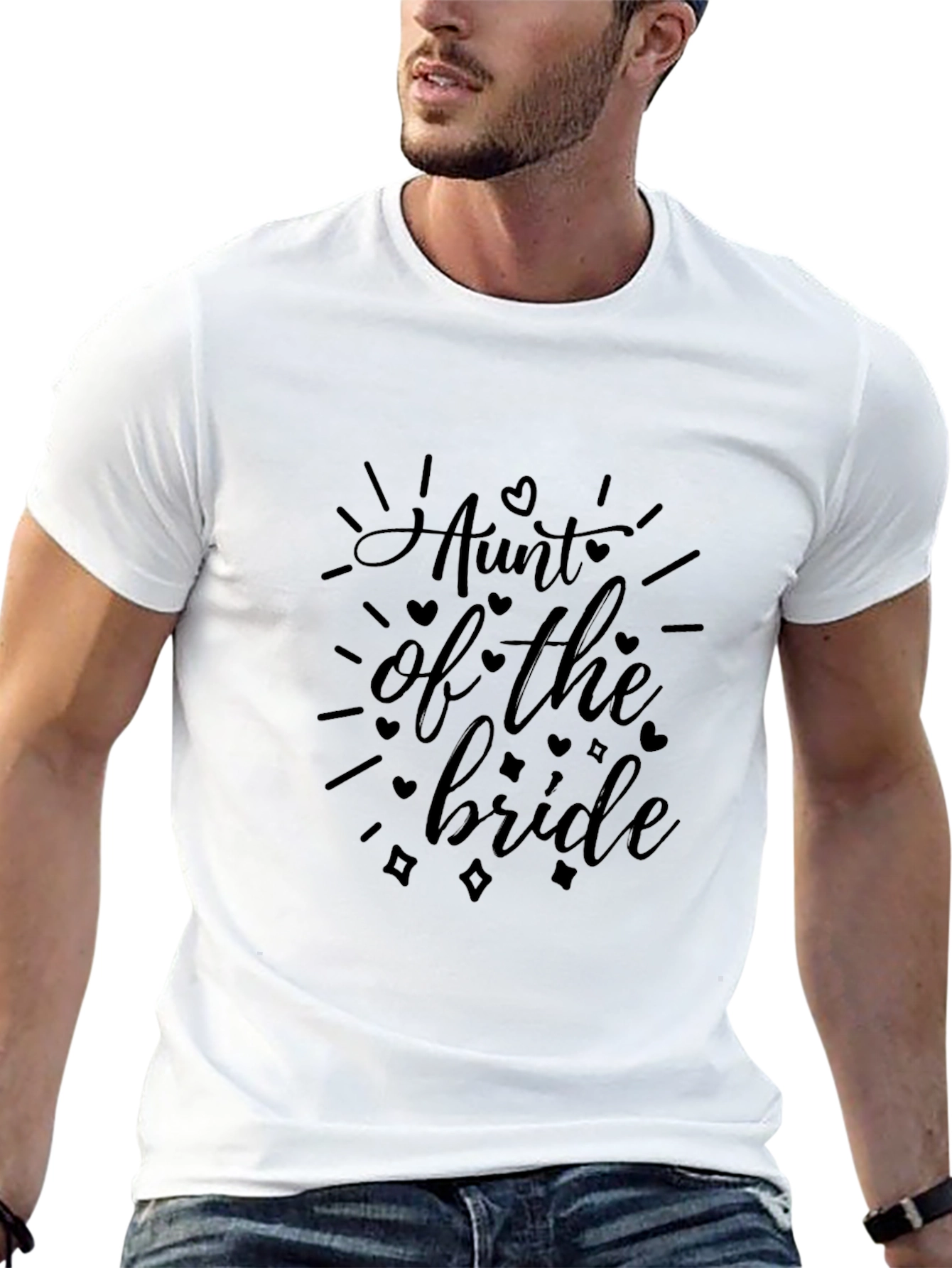 Aunt of the Bride Black T-Shirt