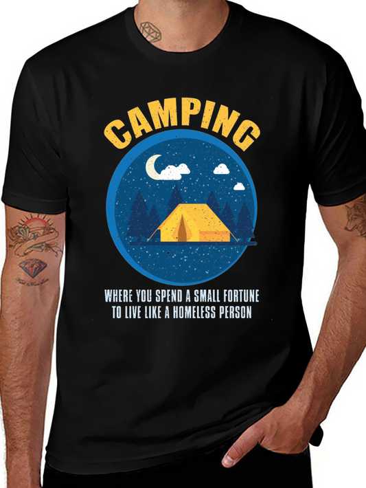 Camping Fortune Funny Graphic Tee