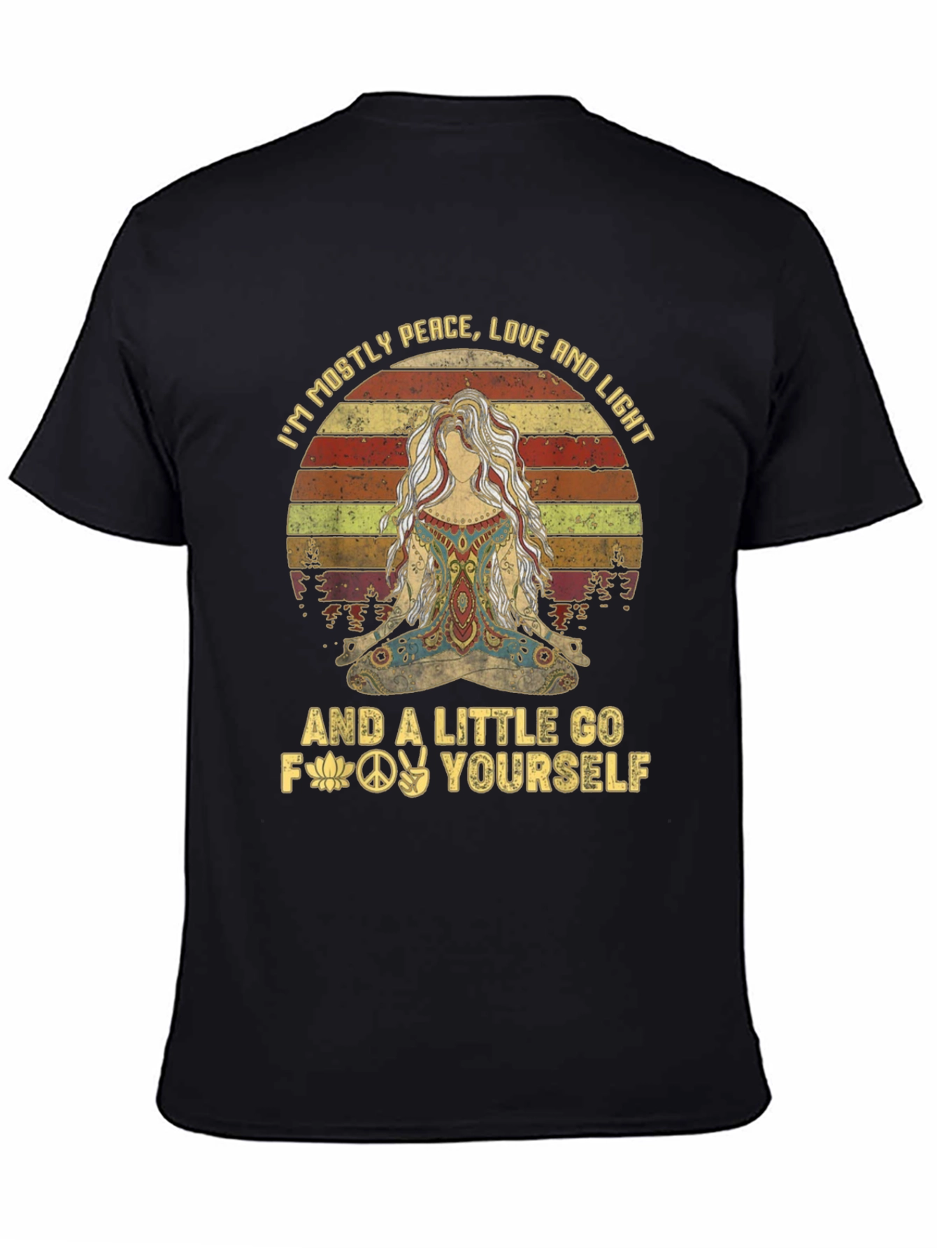 Peace Love Light T-Shirt - Funny Graphic Tee