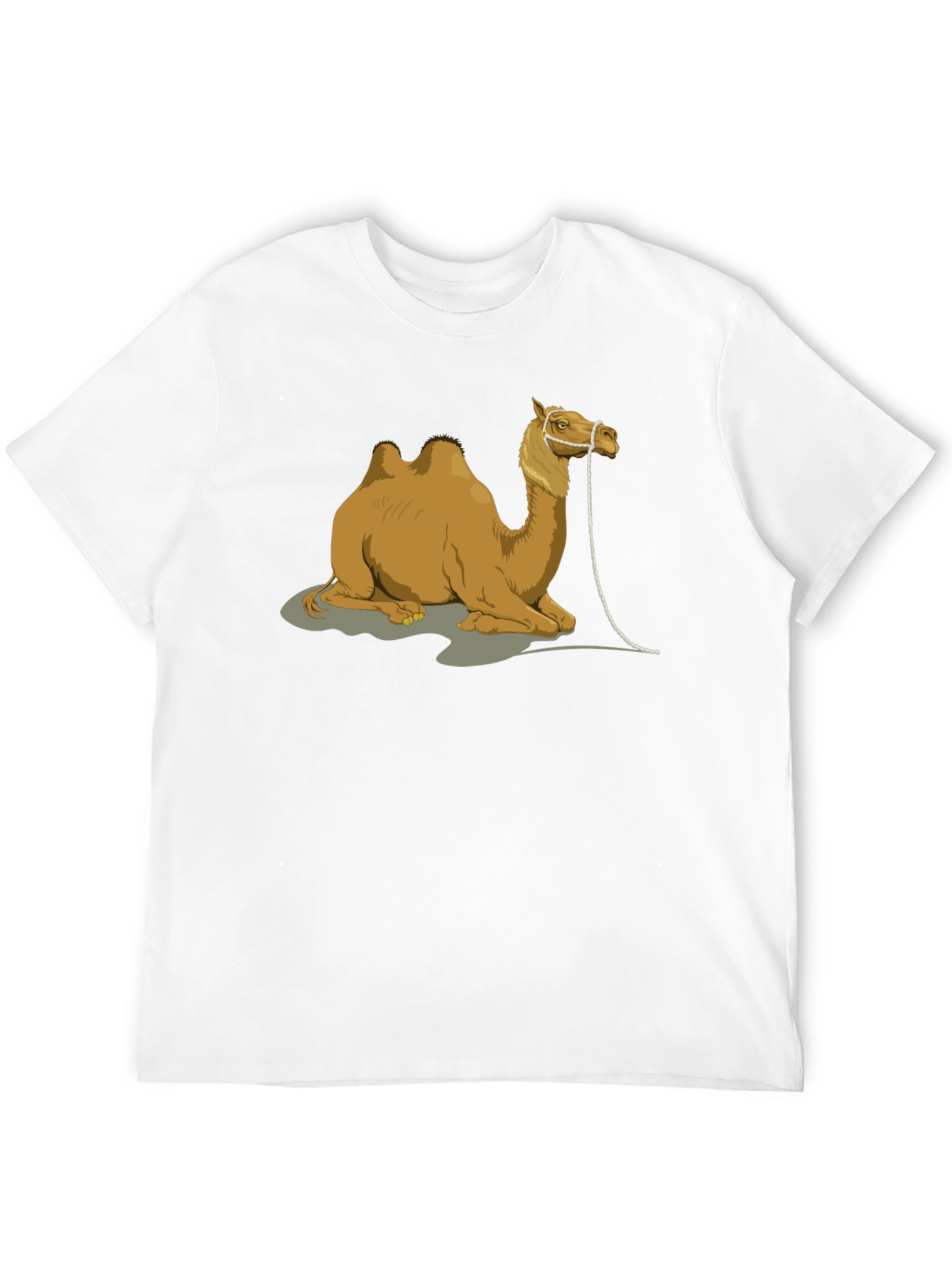Camel Graphic Print Crew Neck T-Shirt
