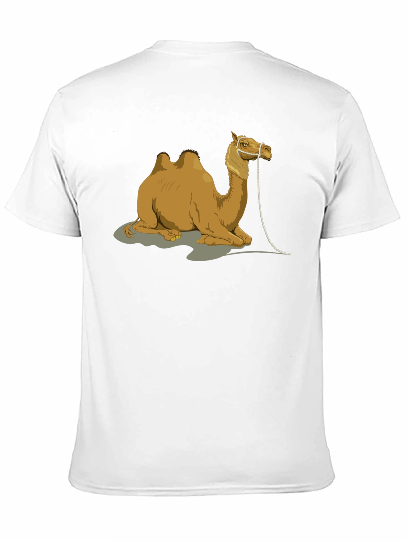 Camel Graphic Print Crew Neck T-Shirt
