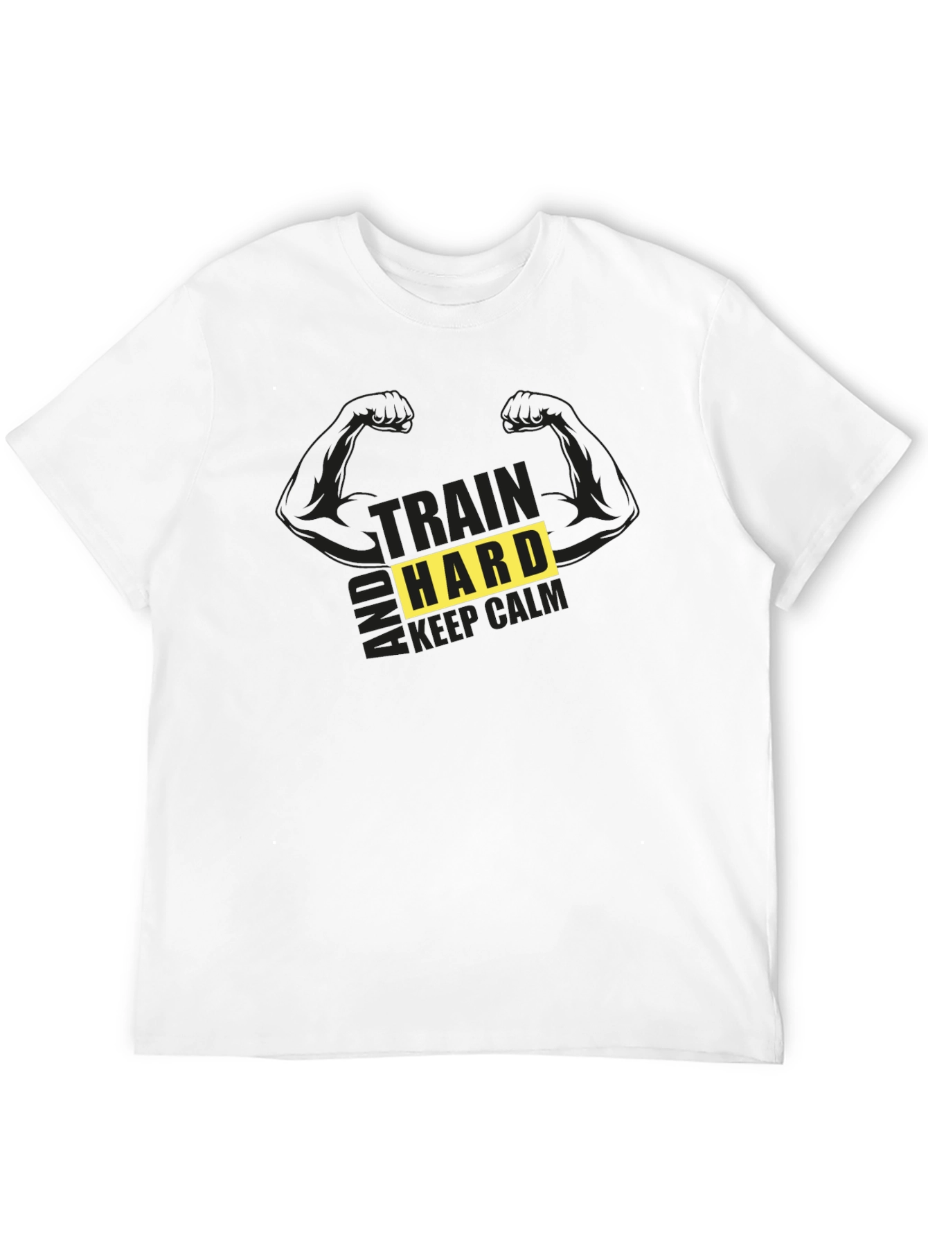 Train Hard T-Shirt - Motivational Gym Workout Tee