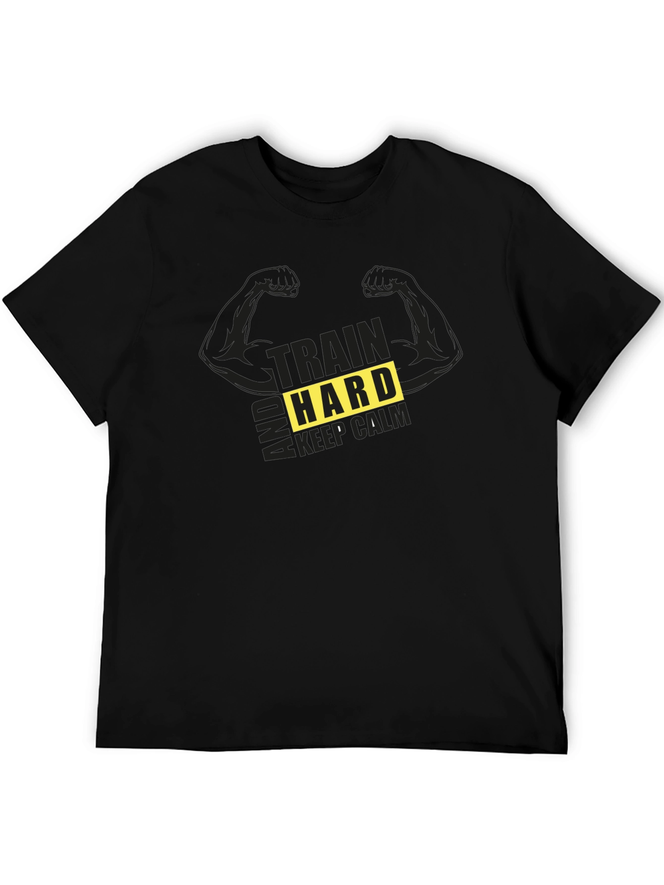 Train Hard T-Shirt - Motivational Gym Workout Tee