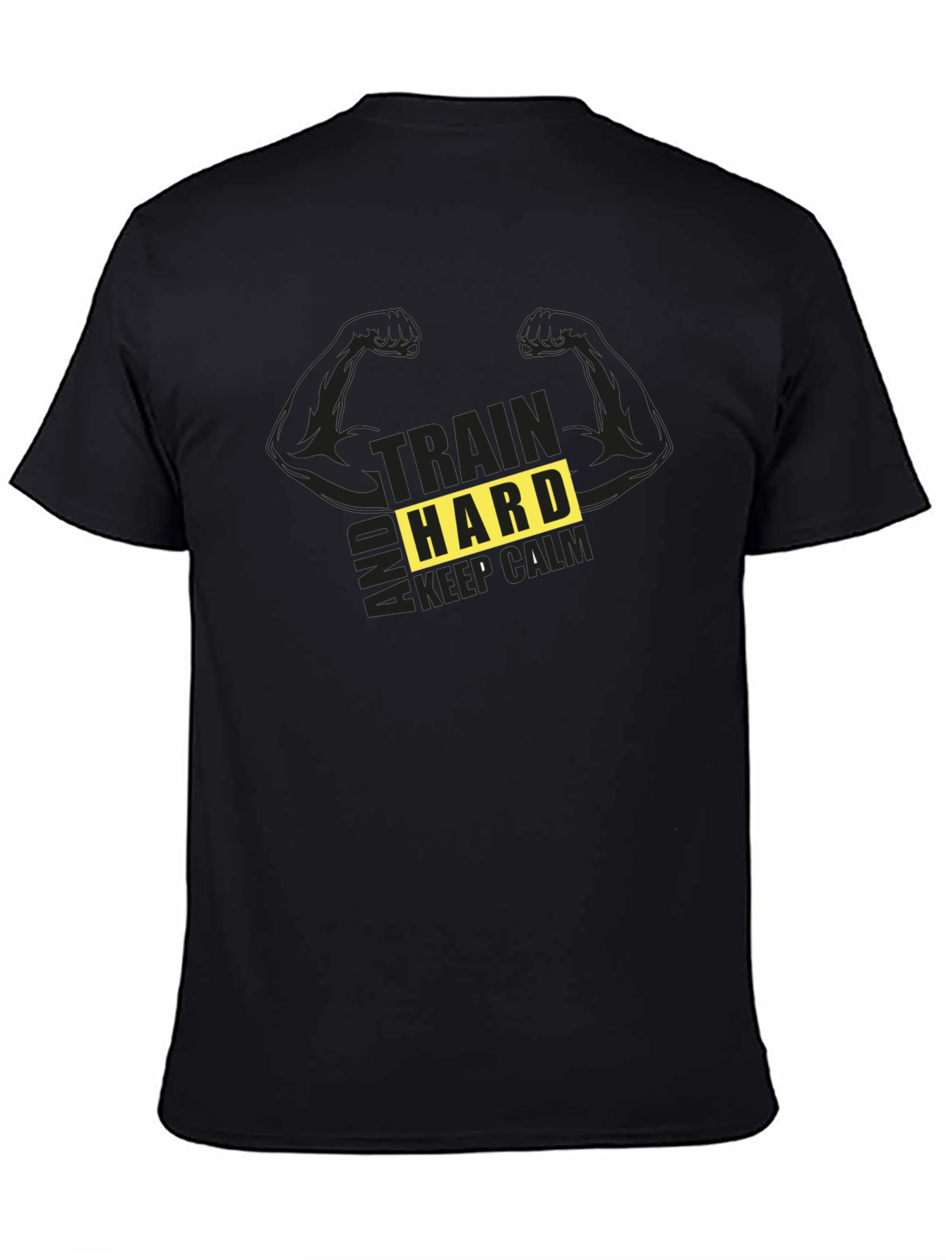 Train Hard T-Shirt - Motivational Gym Workout Tee