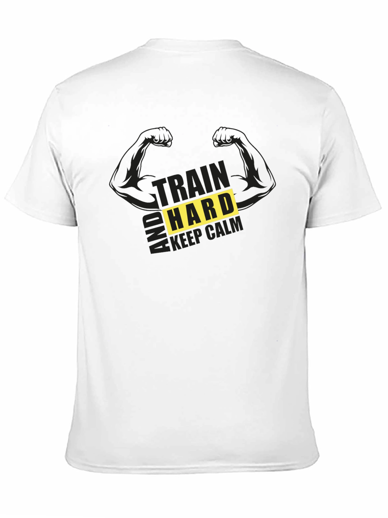 Train Hard T-Shirt - Motivational Gym Workout Tee