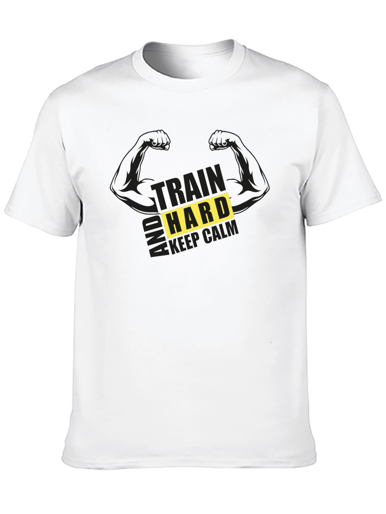 Train Hard T-Shirt - Motivational Gym Workout Tee