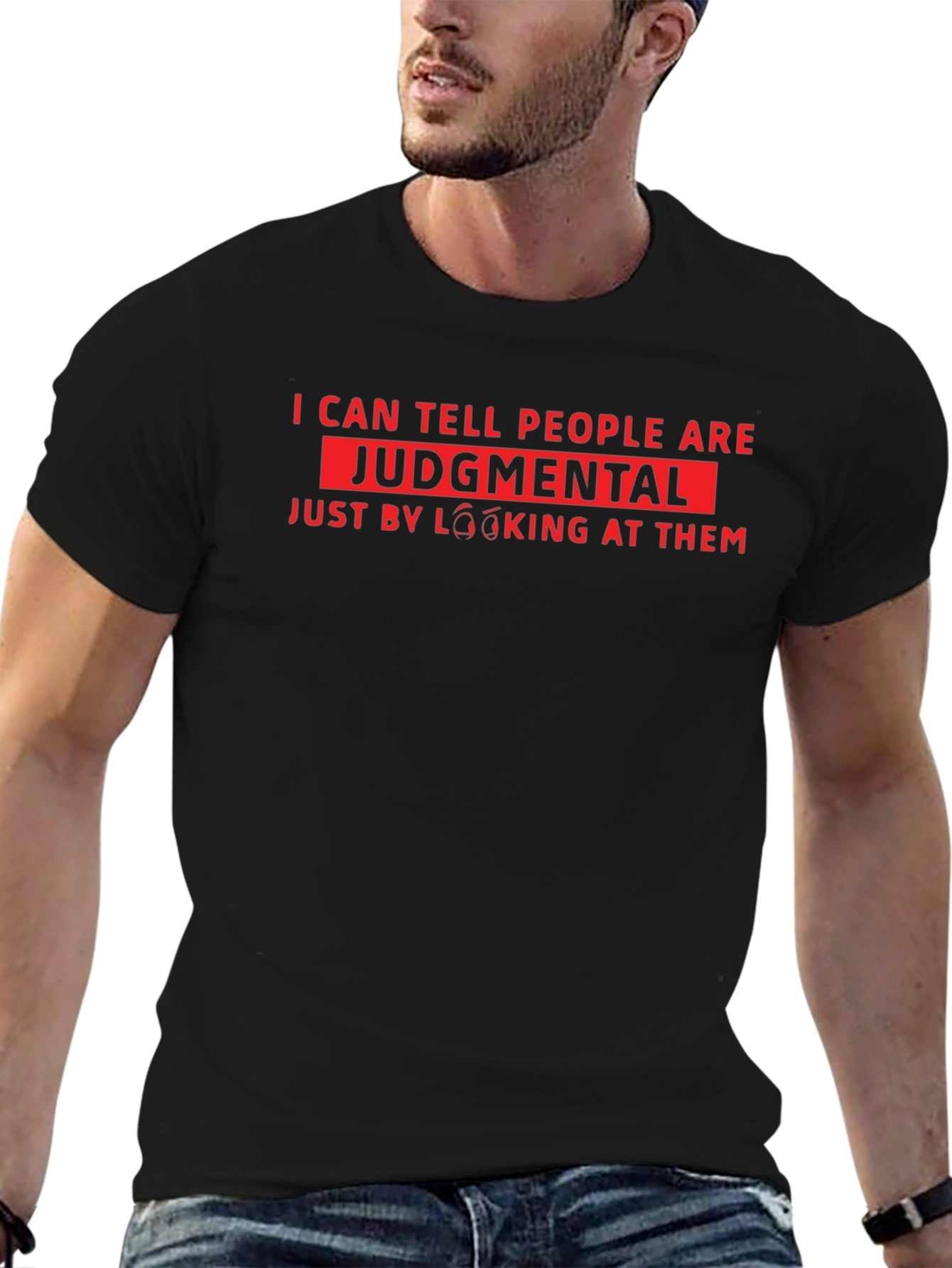 Judgmental Funny Graphic T-Shirt