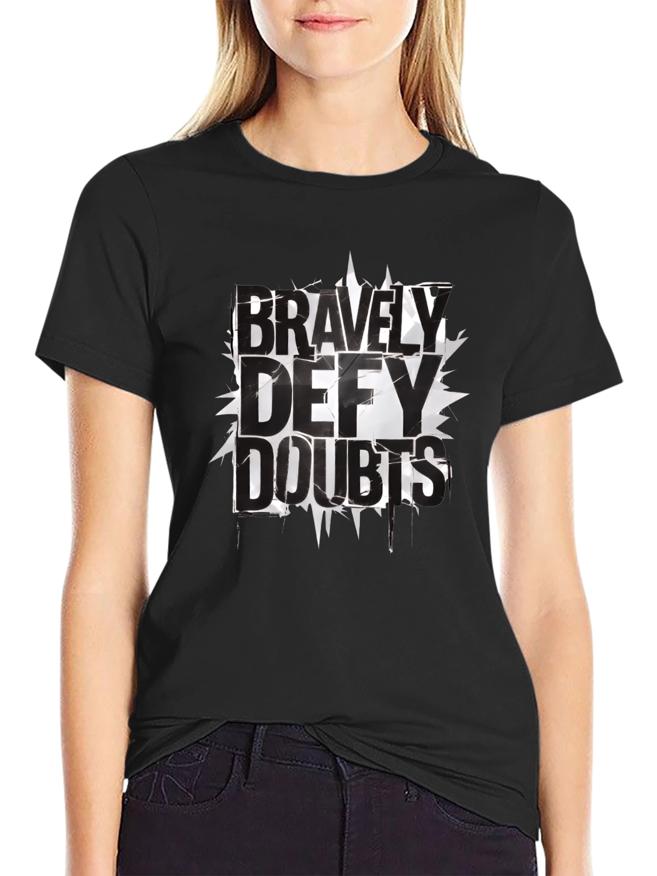 Bravely Defy Doubts Graphic T-Shirt