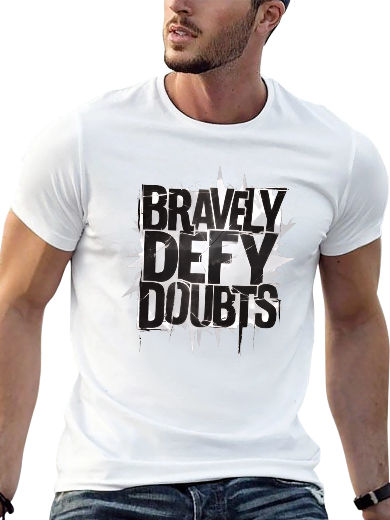 Bravely Defy Doubts Graphic T-Shirt