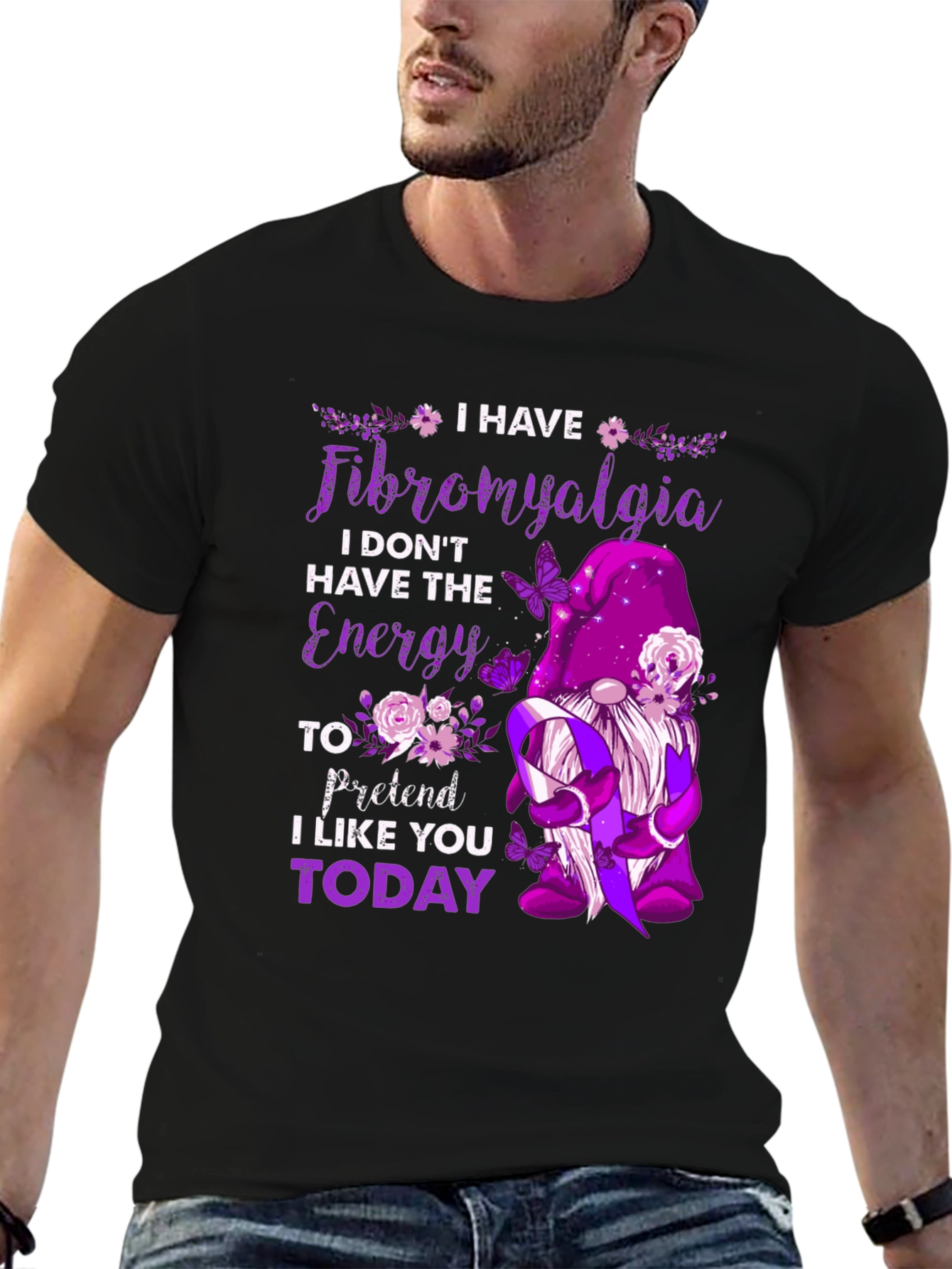 Fibromyalgia Awareness T-Shirt - I Dont Have The Energy