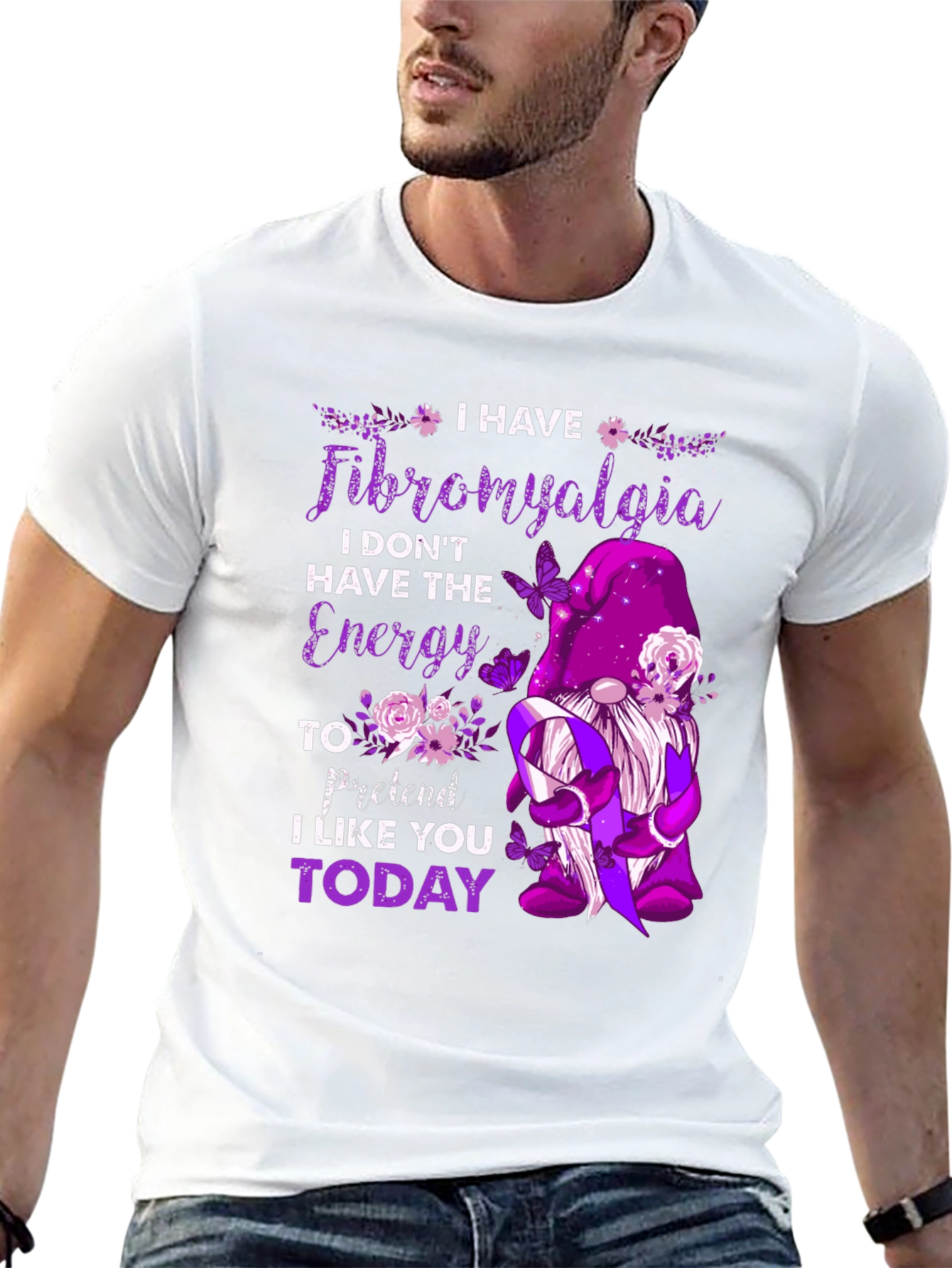 Fibromyalgia Awareness T-Shirt - I Dont Have The Energy