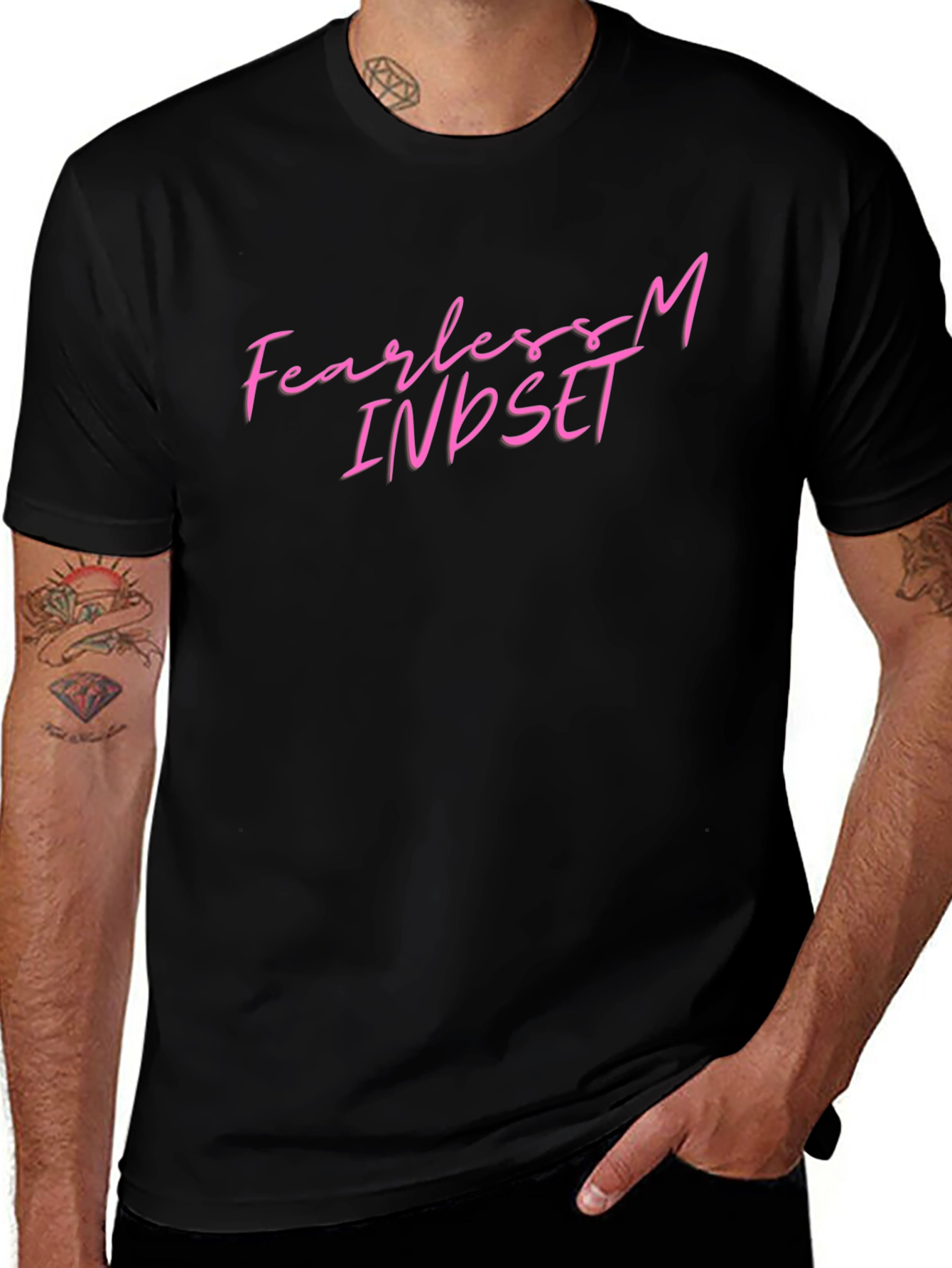 Fearless Mindset Graphic Tee - Black