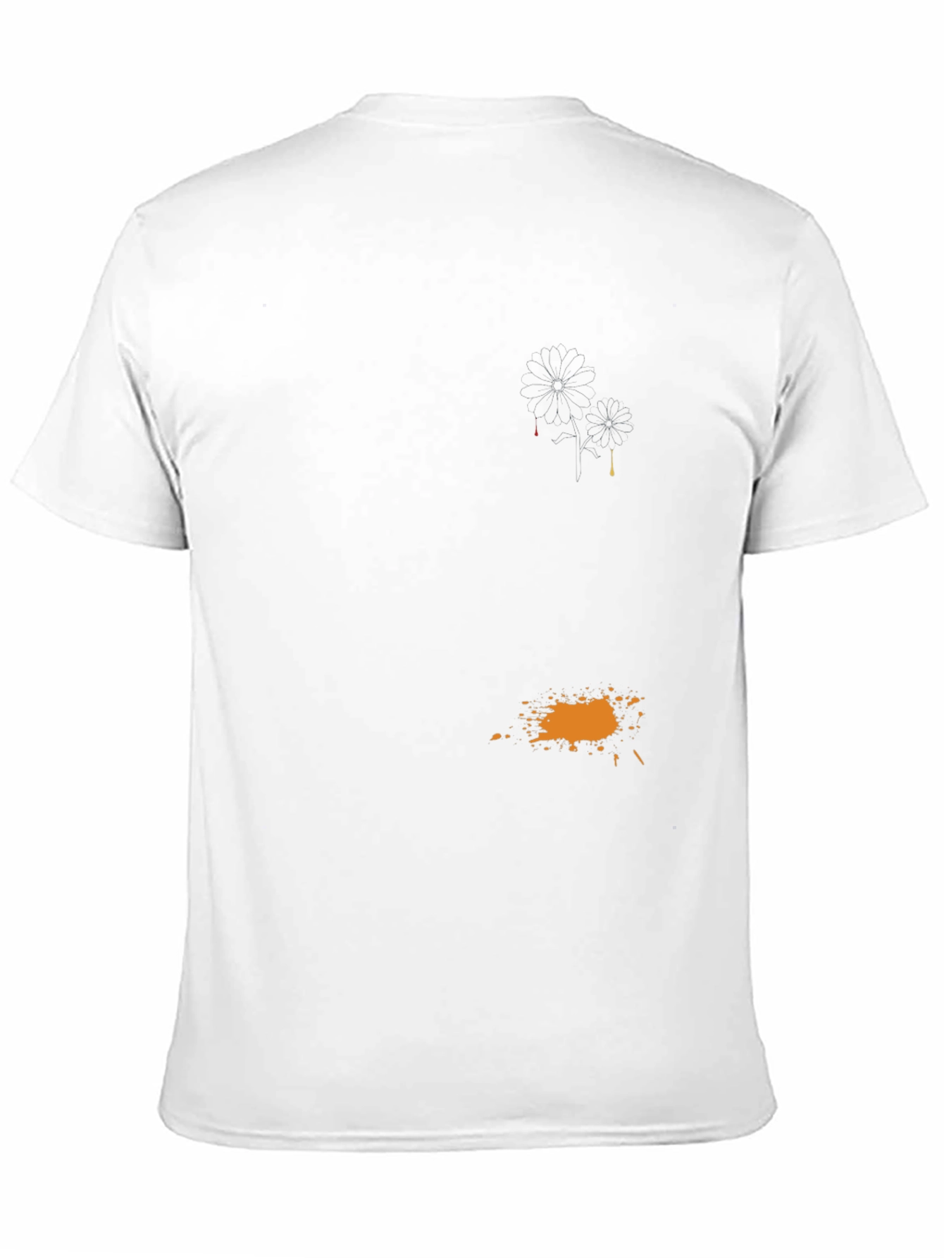 Mens Black Casual T-Shirt with Graphic Detail