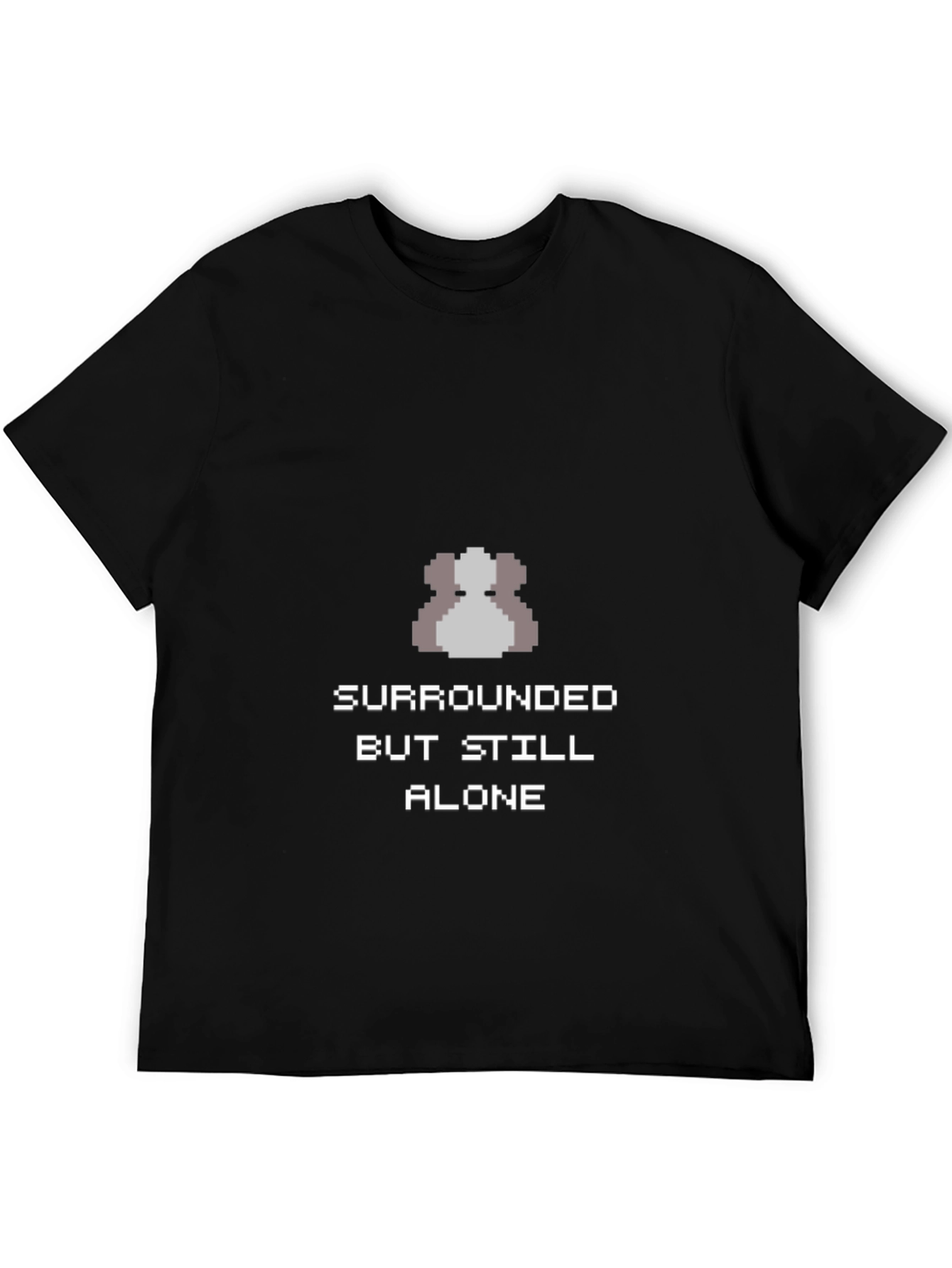 Surrounded but Still Alone Pixel Art T-Shirt