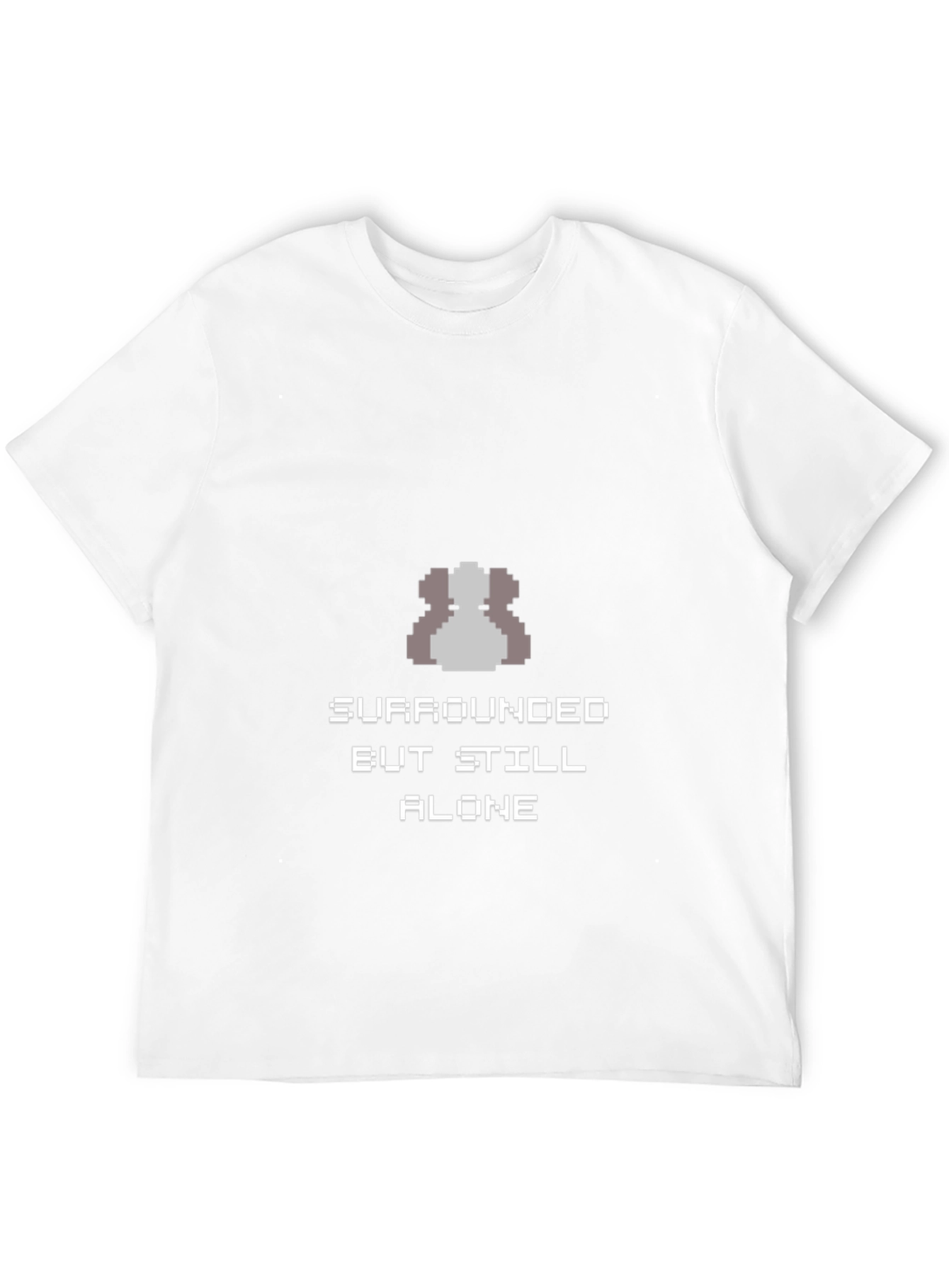 Surrounded but Still Alone Pixel Art T-Shirt
