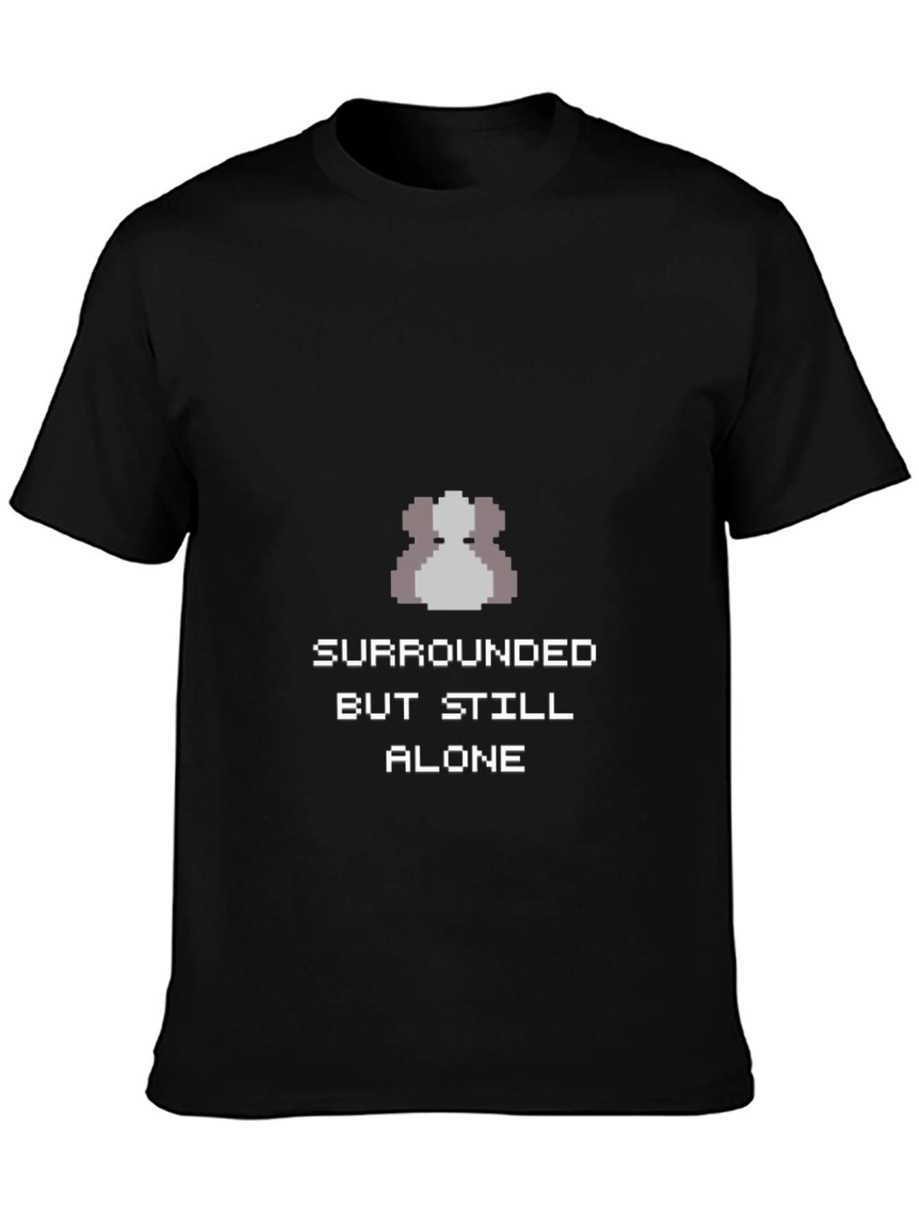 Surrounded but Still Alone Pixel Art T-Shirt