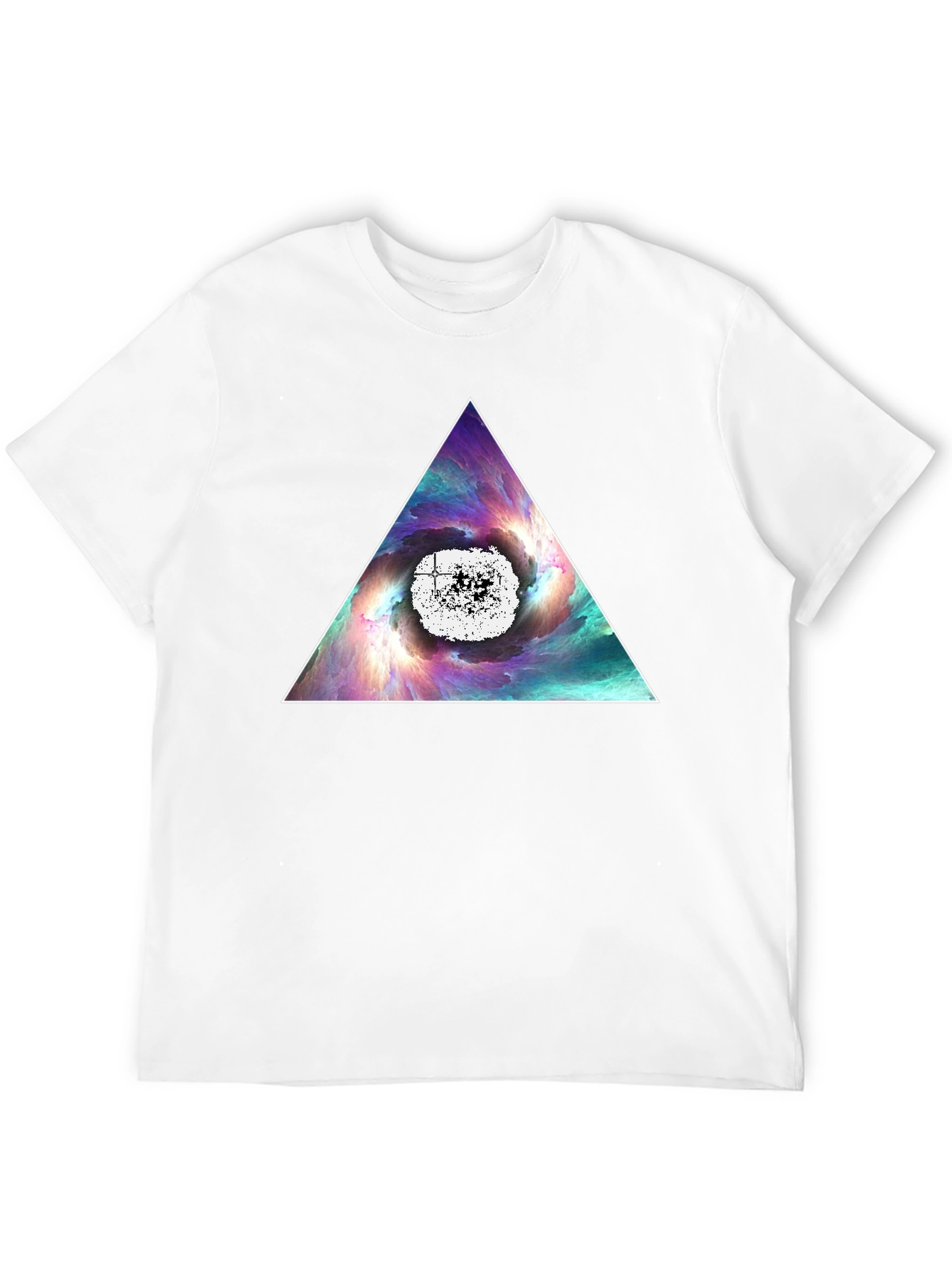 Cosmic Triangle Graphic Tee - Black