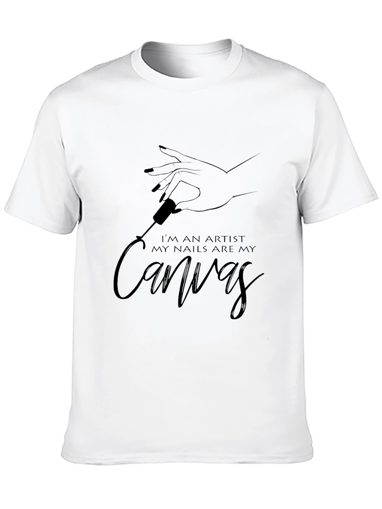 Artist Canvas Nail Art T-Shirt
