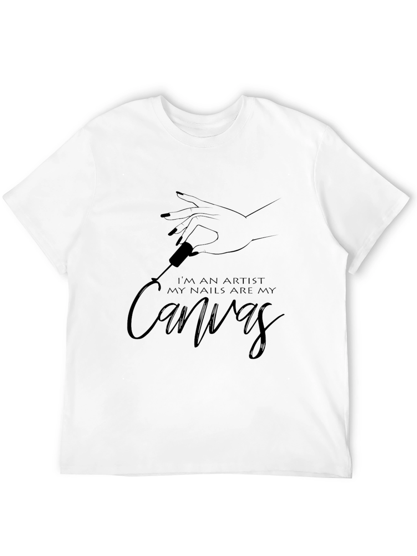Artist Canvas Nail Art T-Shirt