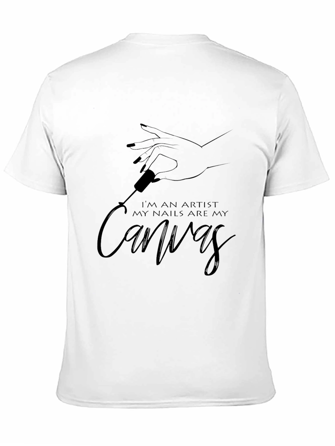 Artist Canvas Nail Art T-Shirt