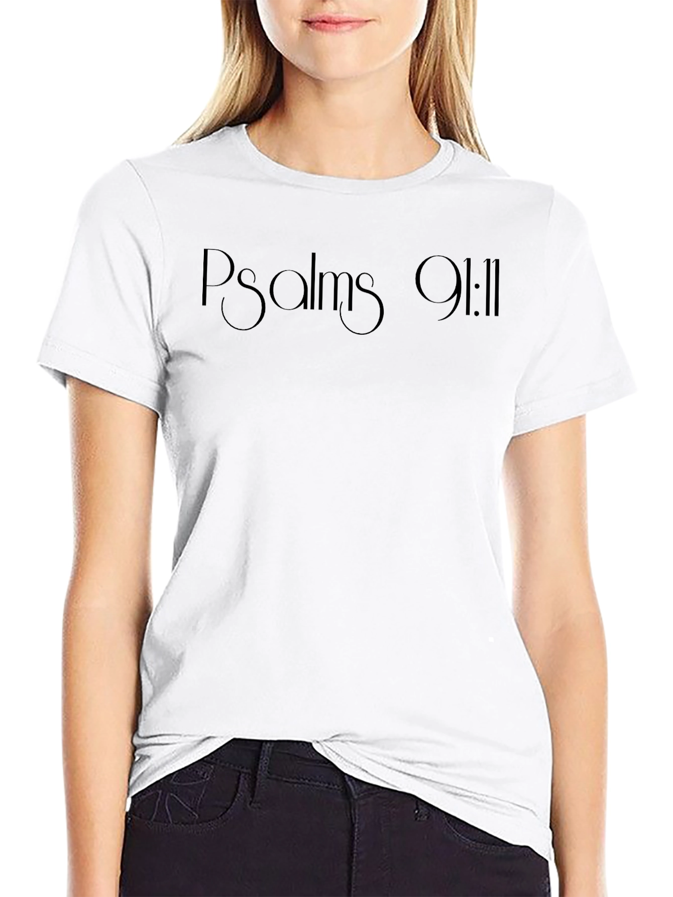 Psalms 91:11 Graphic T-Shirt