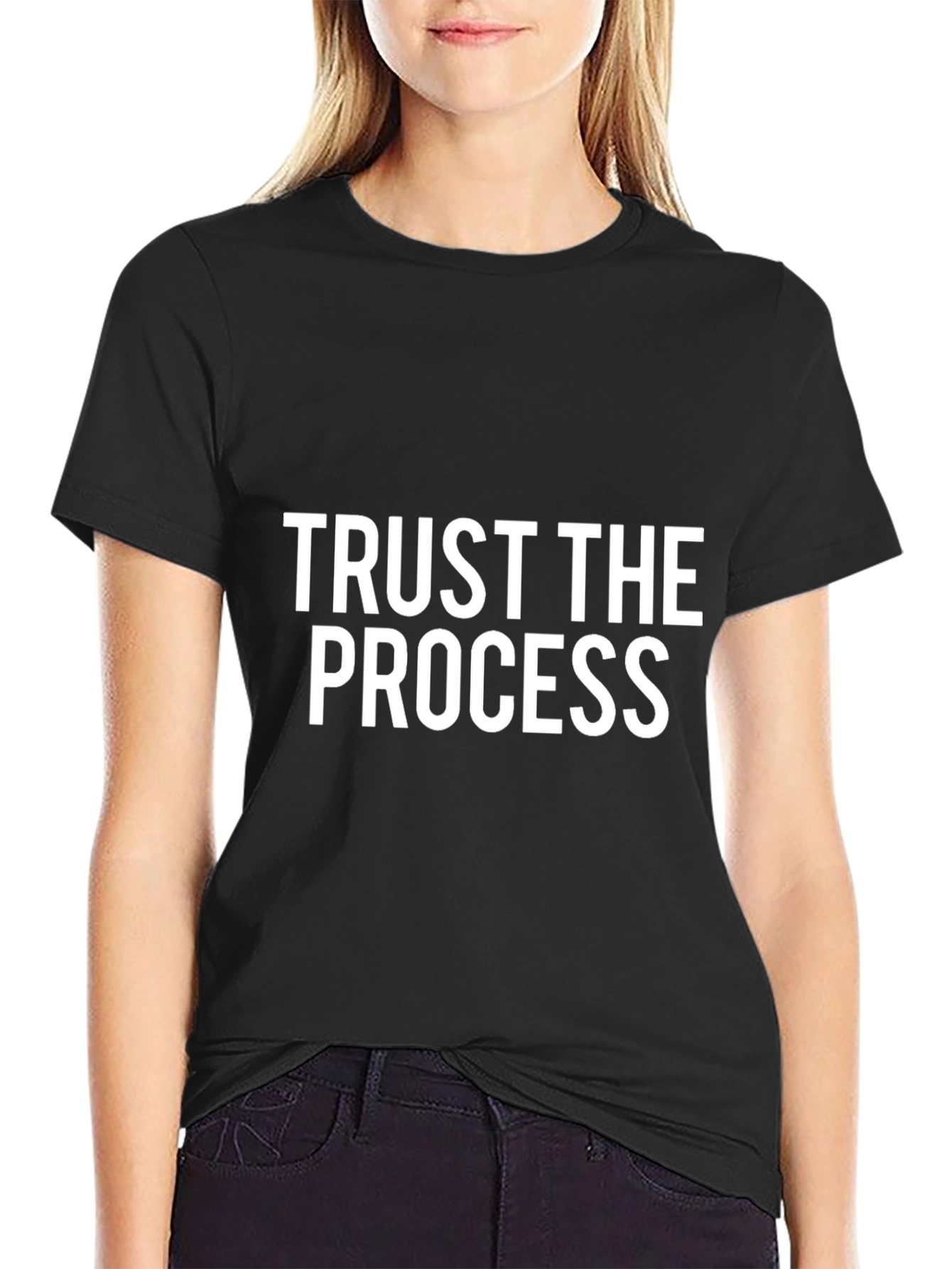 Trust The Process Black T-Shirt