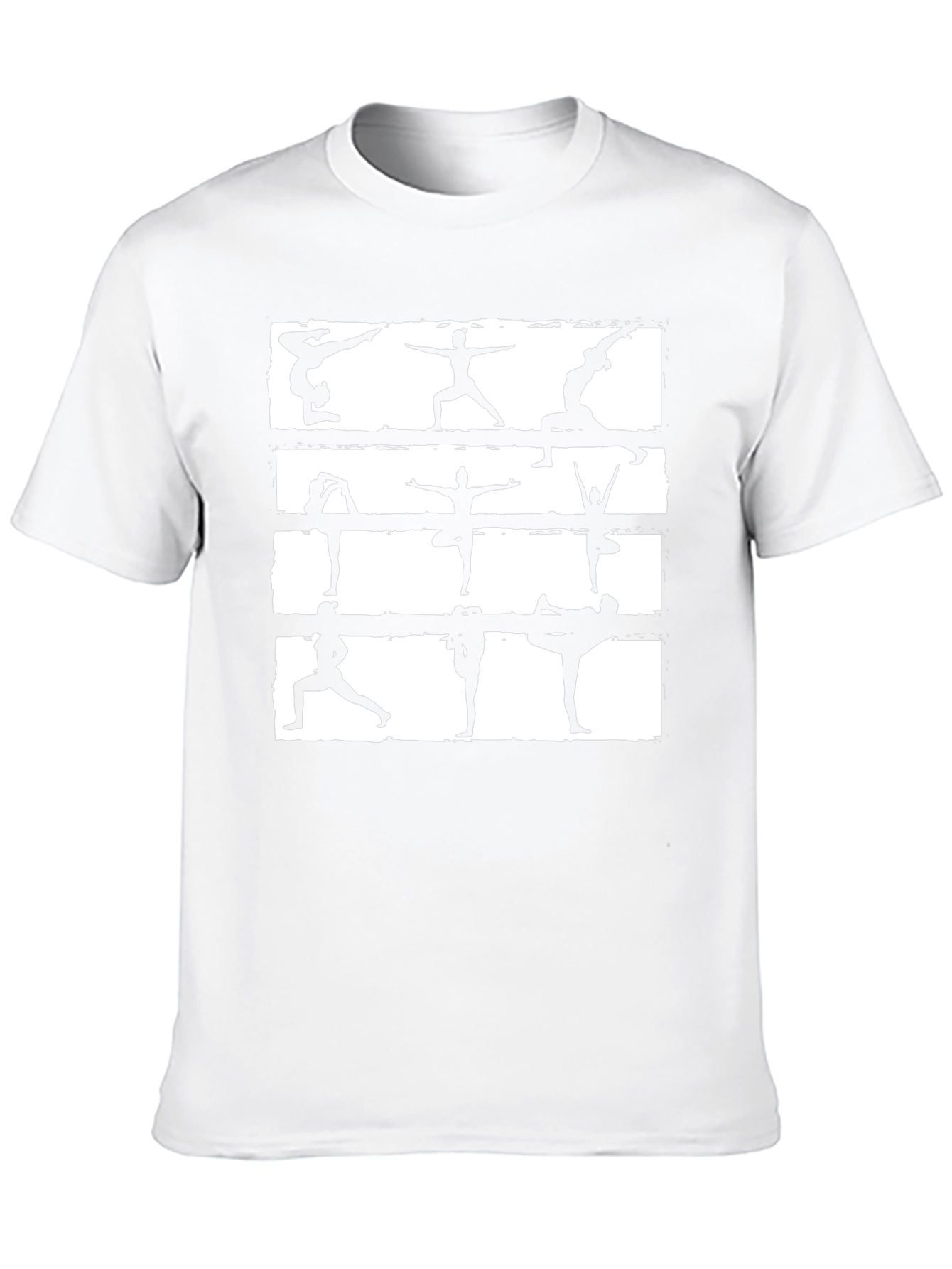 Yoga Pose Graphic Tee - Unisex Black Cotton T-Shirt