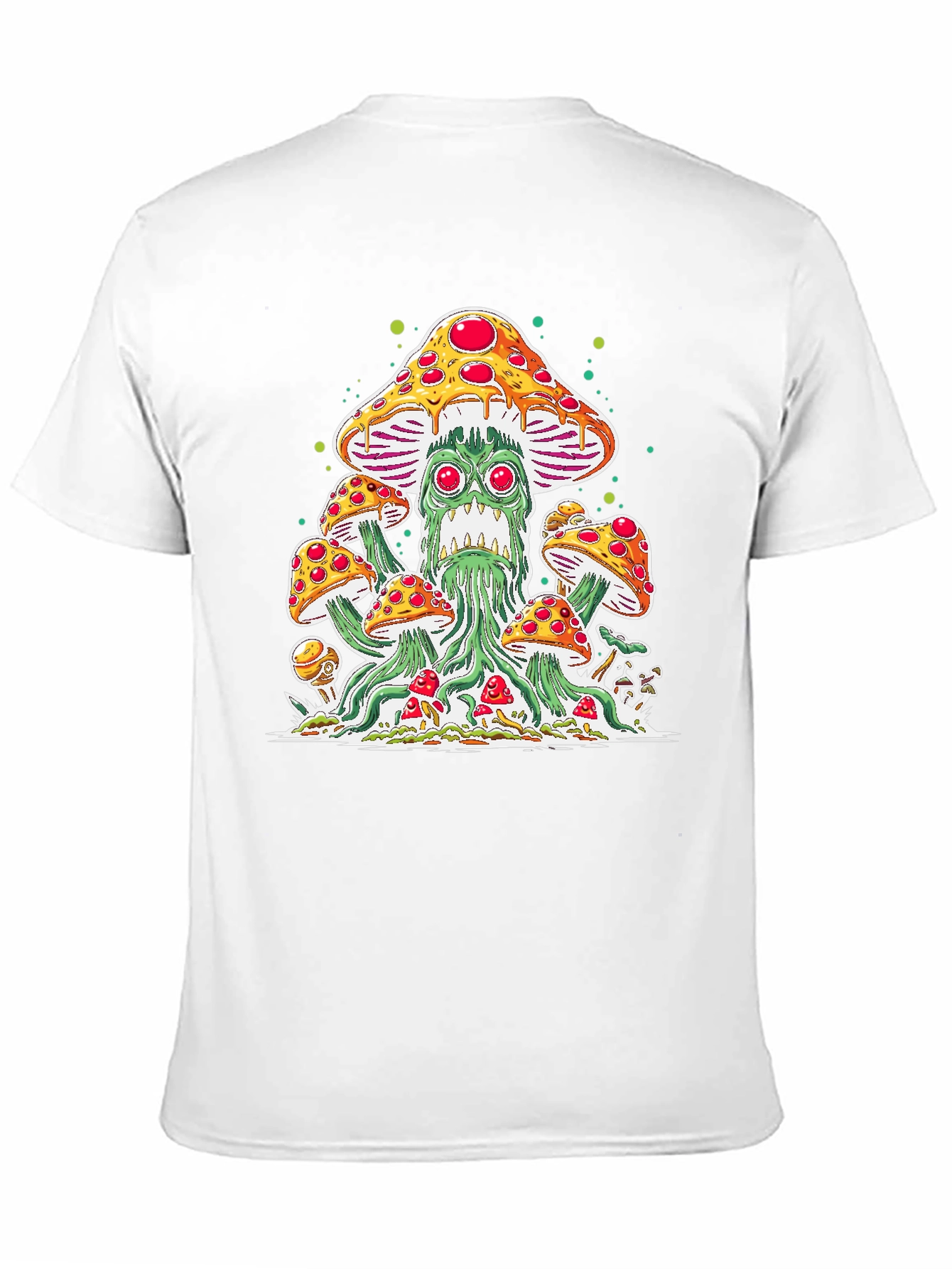 Pizza Mushroom Graphic Tee - Funky Unisex T-Shirt