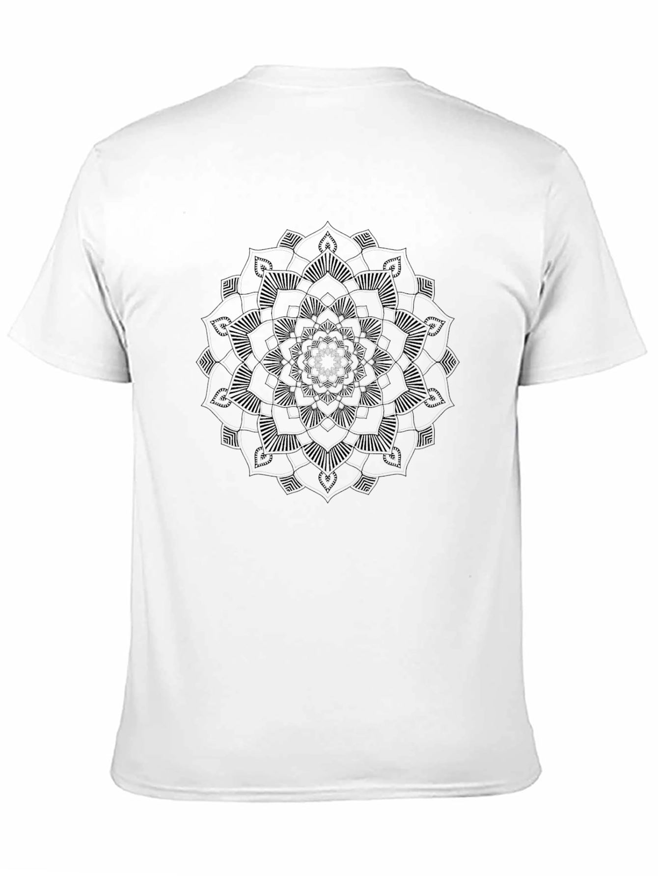 Black Mandala Graphic Tee - Stylish Casual Wear
