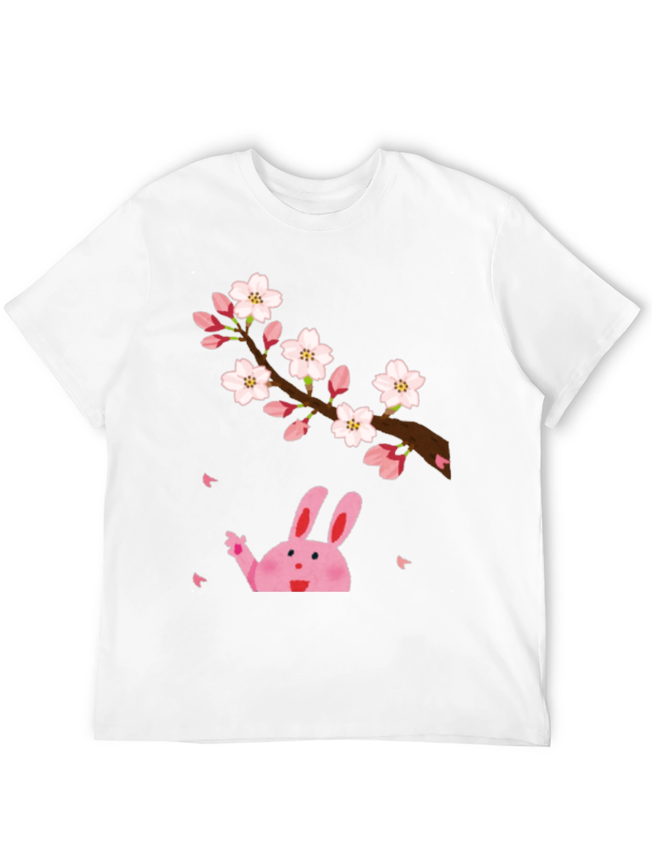 Sakura Bunny Black T-Shirt